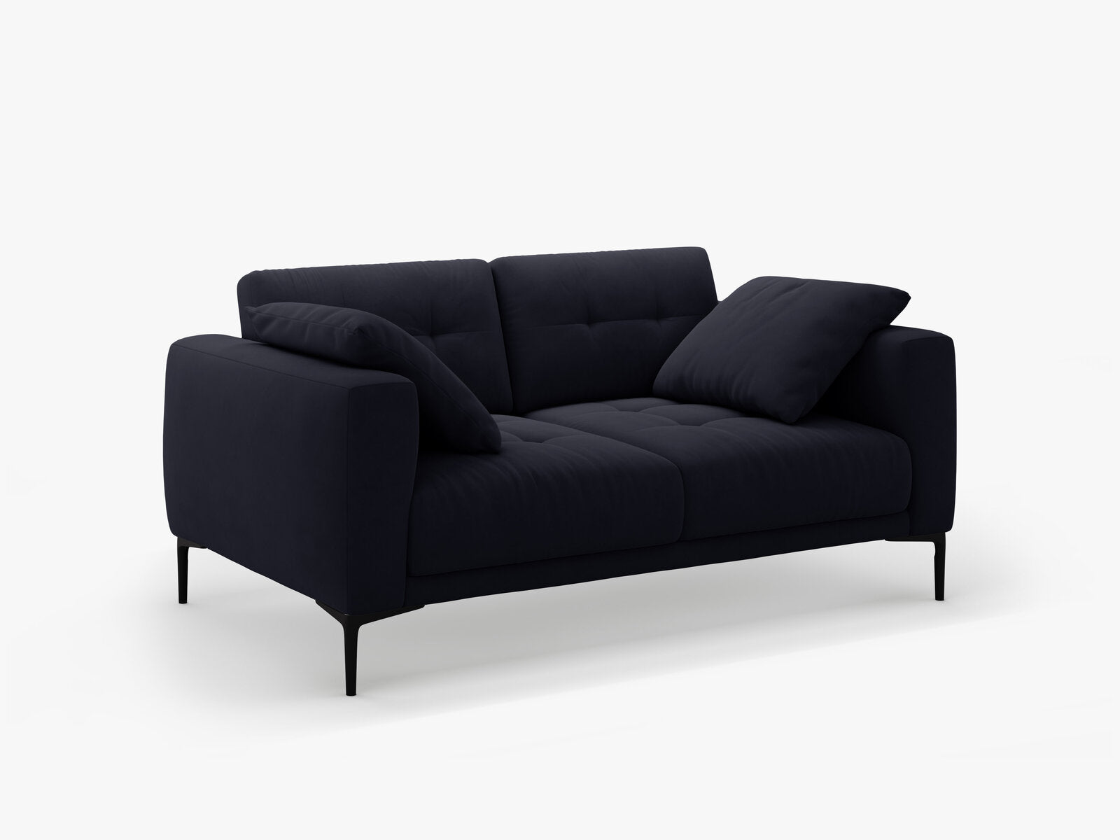 Micadoni Sofa Bemy 2-Sitzer Samt Königsblau