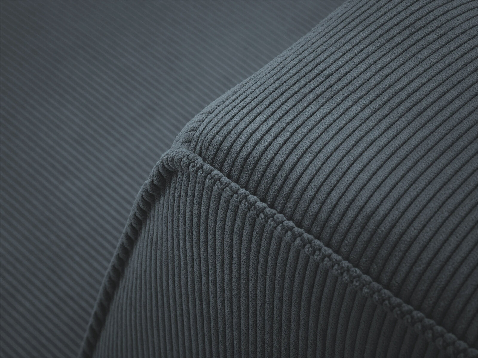 Micadoni Ecksofa Ruby 5-Sitzer Links Kord Scala Blau