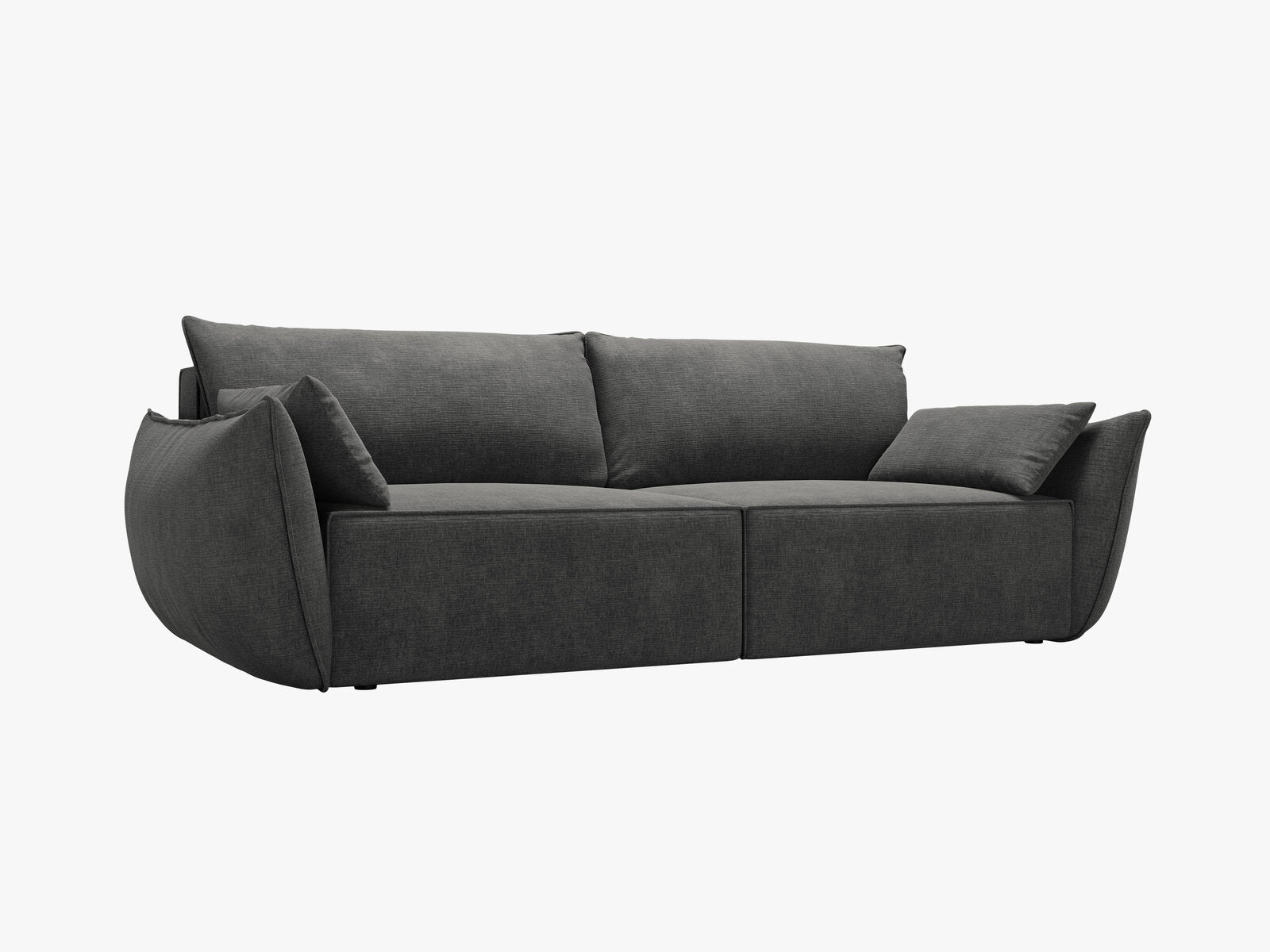 Micadoni Kaelle Sofa Mit Bettfunktion Und Stauraum Chenille Over The Horizon Dunkelgrau