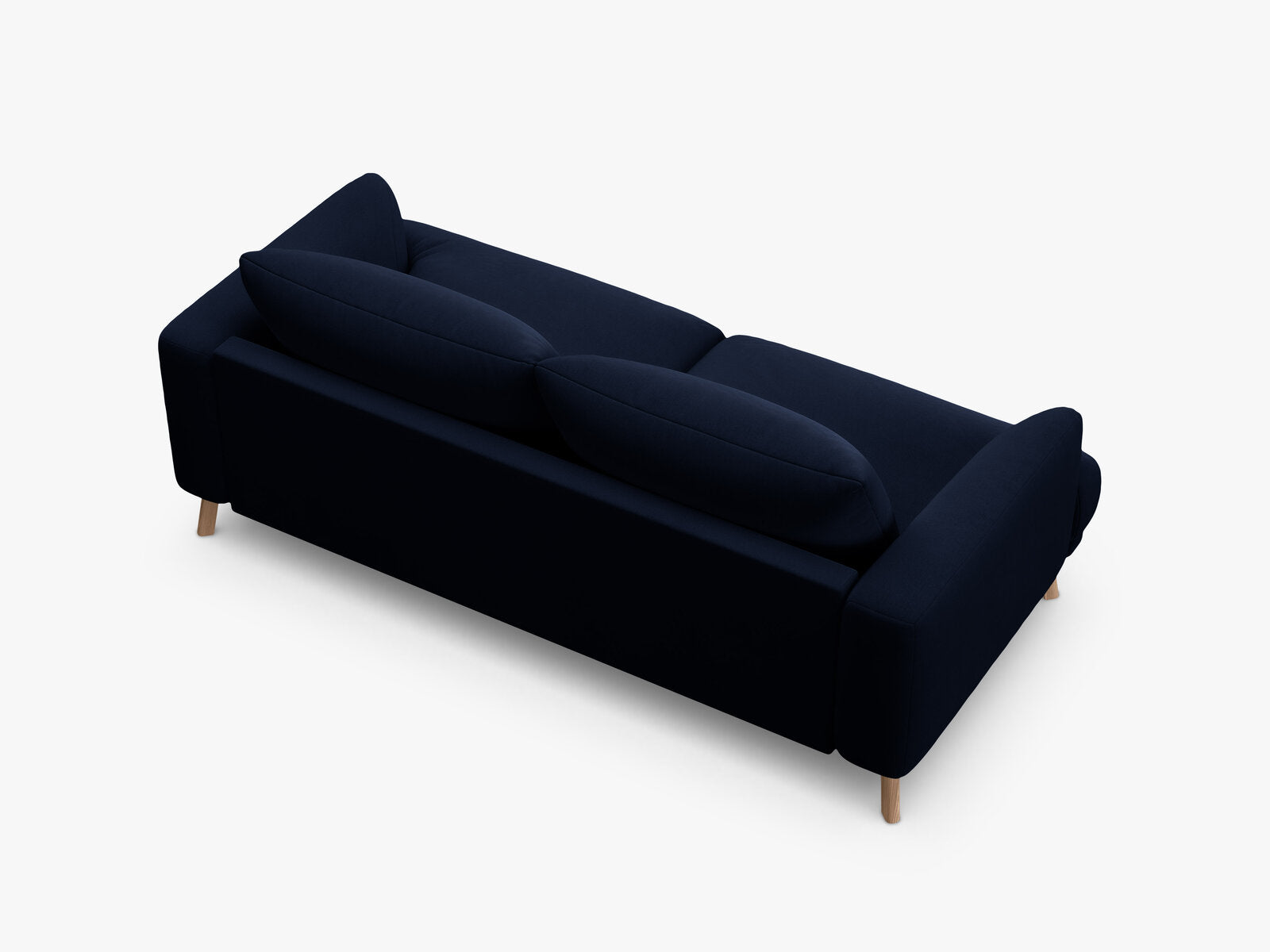 Micadoni Sofa Naomi 2-Sitzer Samt Salvador Königsblau