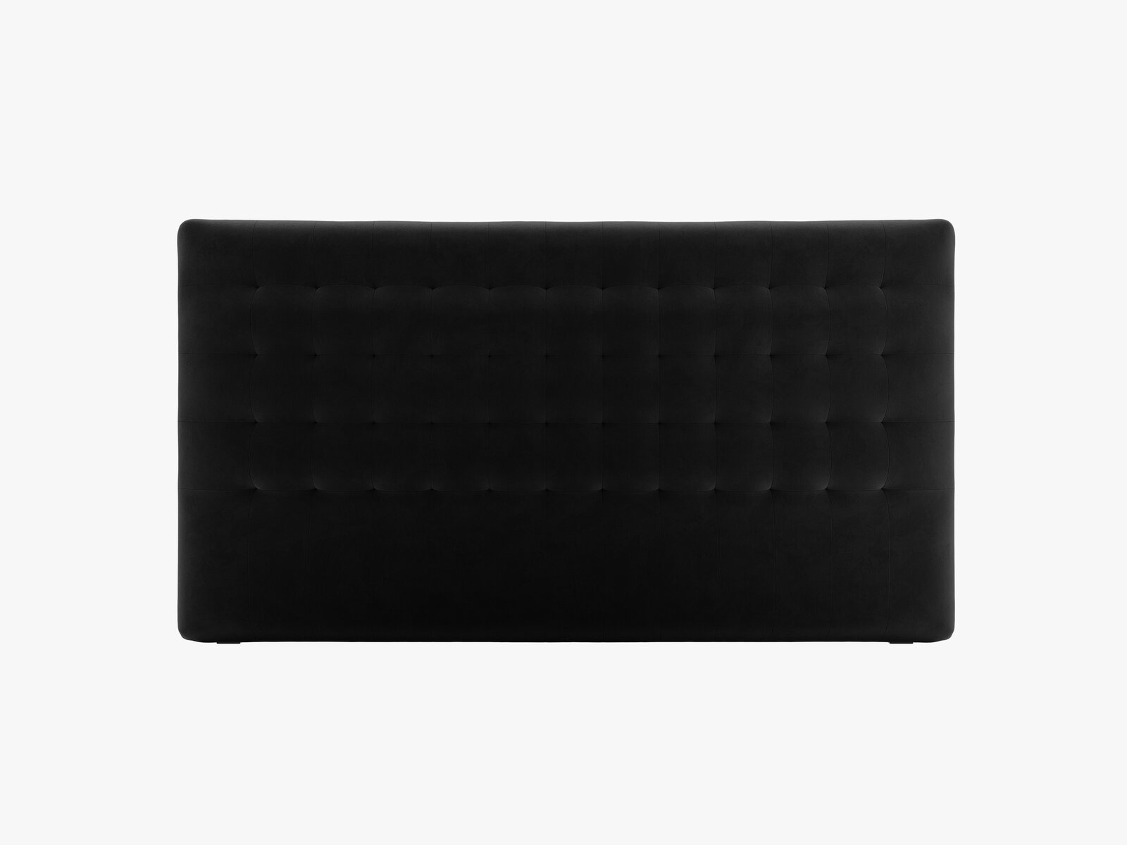 Micadoni Nova Samtiger Kopfteil 120 cm (H 95 cm) Samt Paris Schwarz 180x95