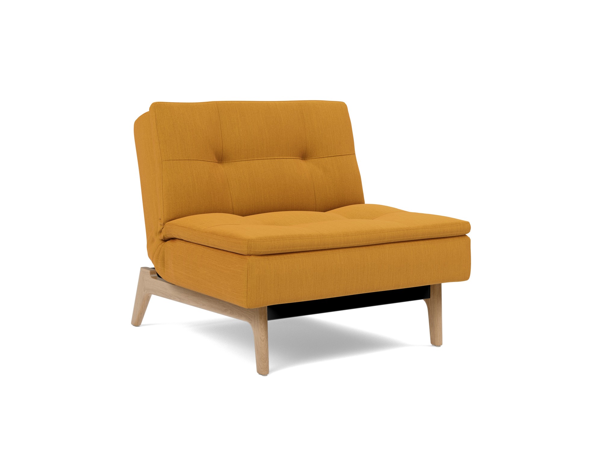 Sessel Dublexo Flachgewebe Elegance 507-Burned-Curry Beine Eiche