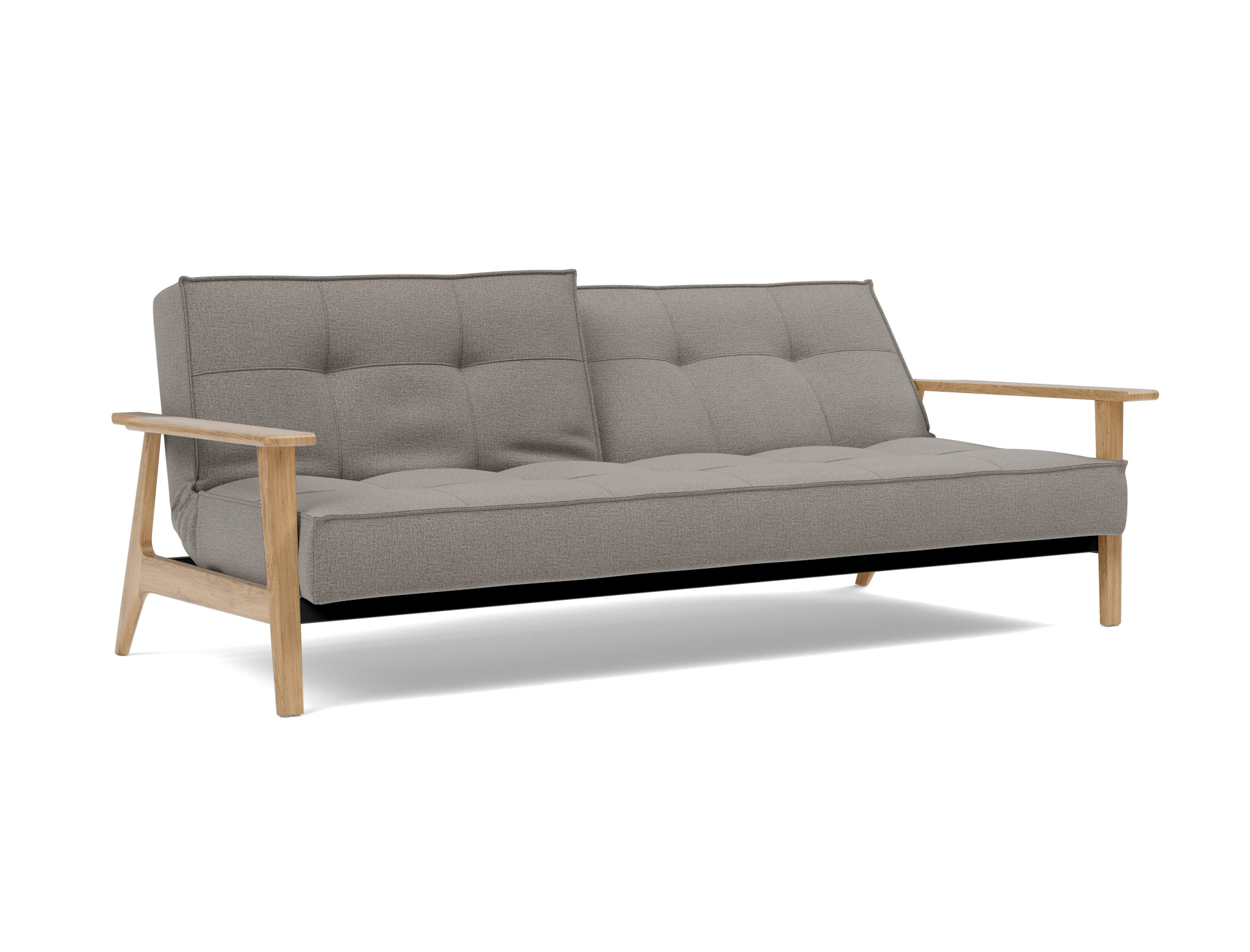 Schlafsofa Splitback Frej Flachgewebe Mixed Dance 521-Grey