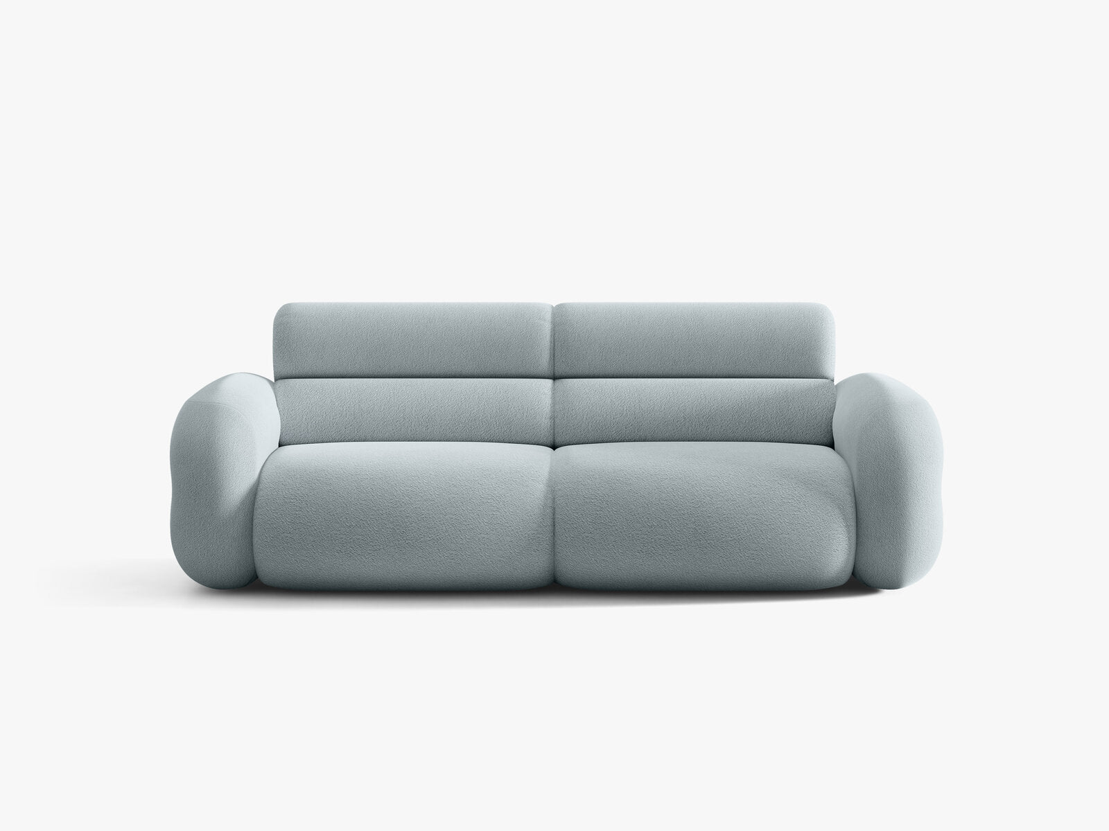 Micadoni Neo Sofa 3-Sitzer Boucle Baloo Hellblau