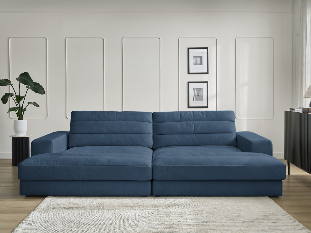 Bobochic Sierra Sofa 4-Sitzer Samt Dunkelblau