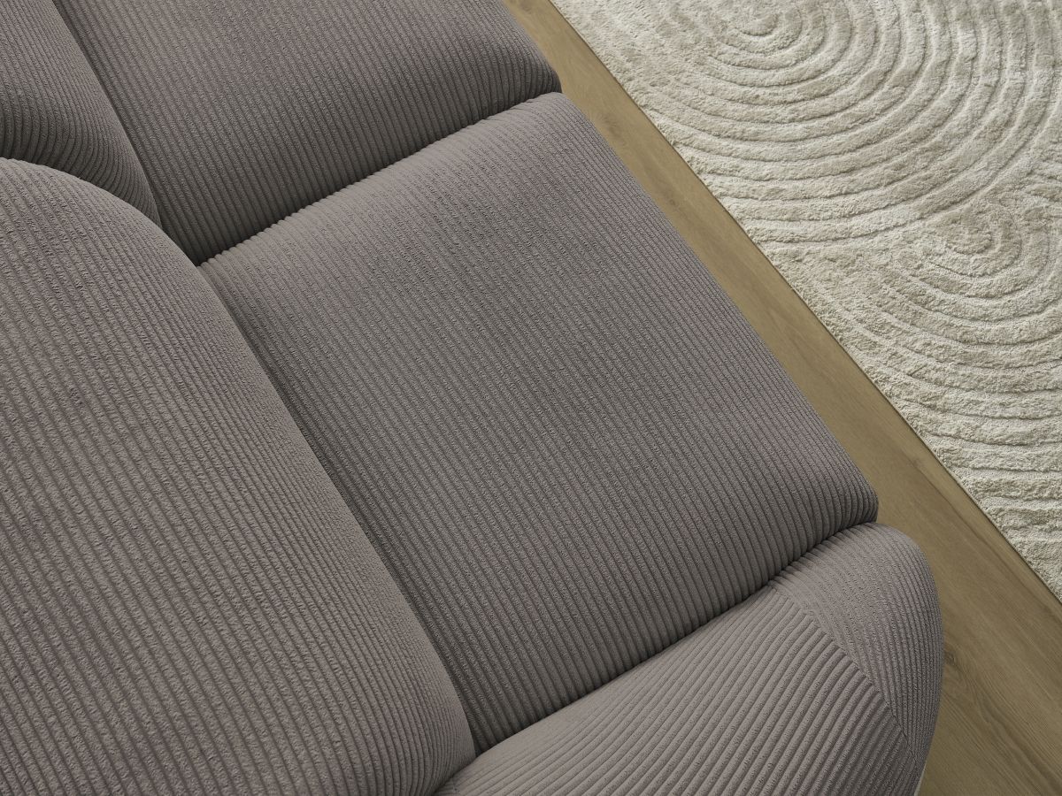 Bobochic Tina Sofa 2-Sitzer Cordsamt Taupe