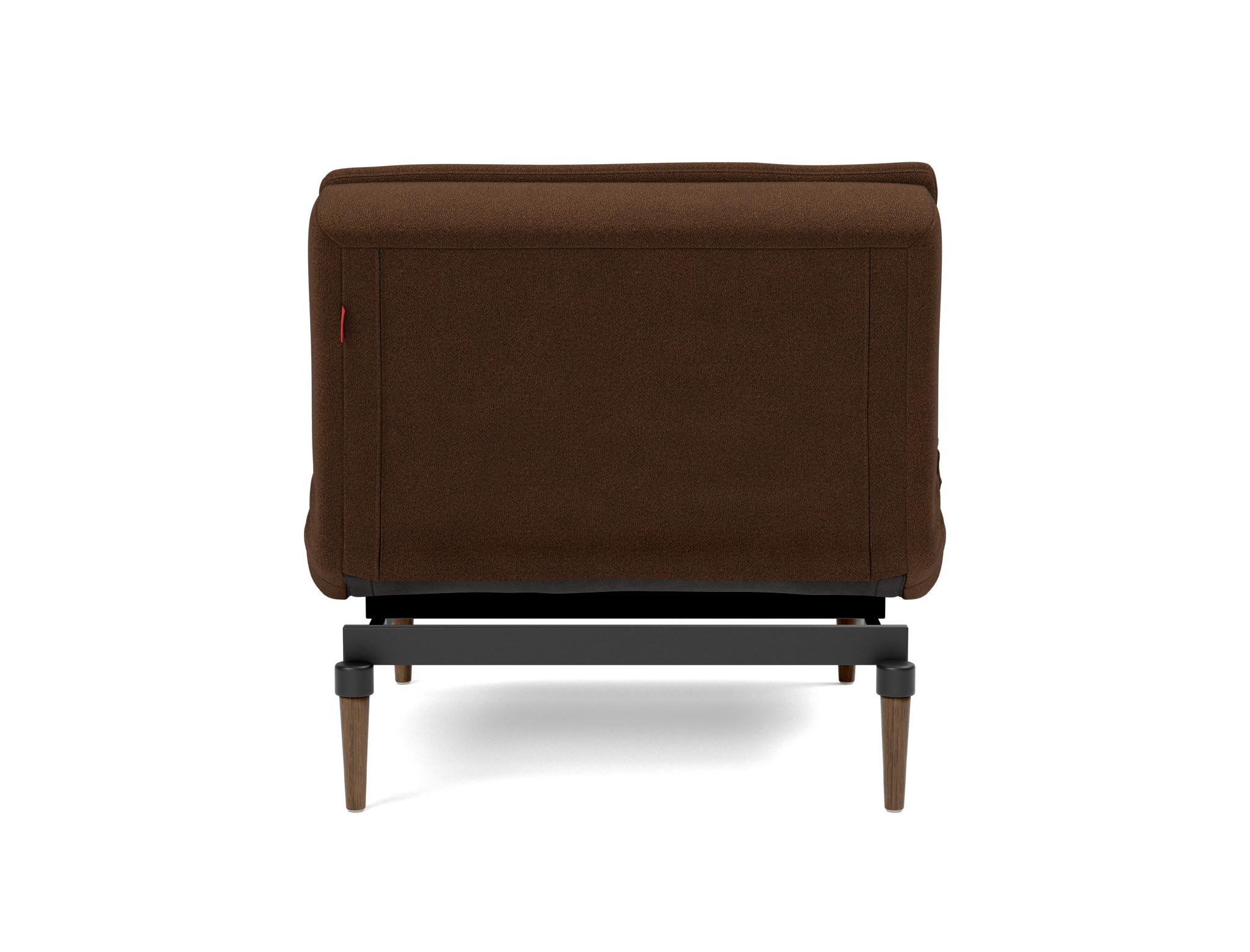 Sessel Dublexo Strukturierter Stoff Taura 359-Cappuccino Beine Styletto Eiche dunkel