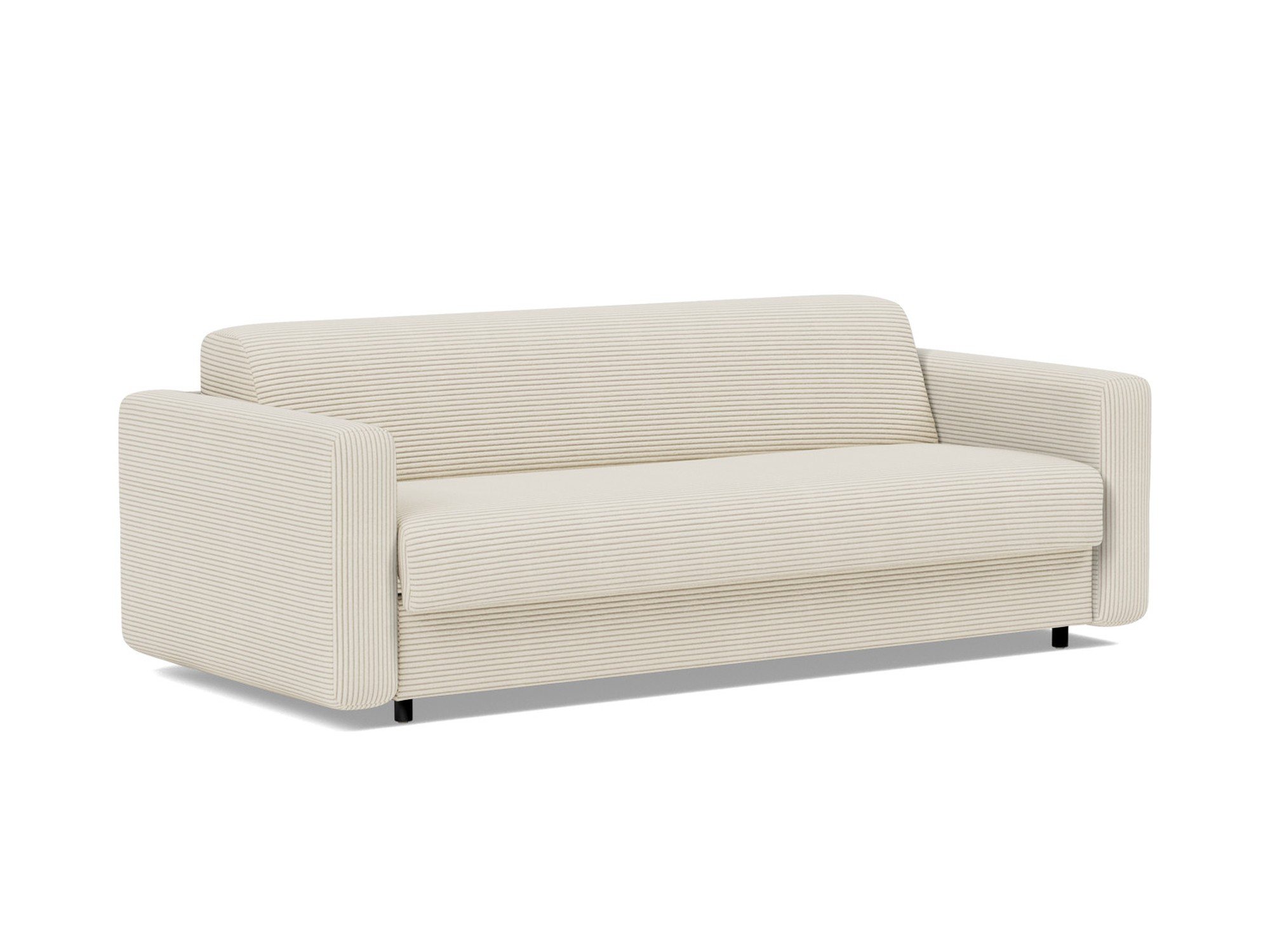 Schlafsofa Killian mit Taschenfederkernmatratze 160 Kord Corduroy 594-Ivory