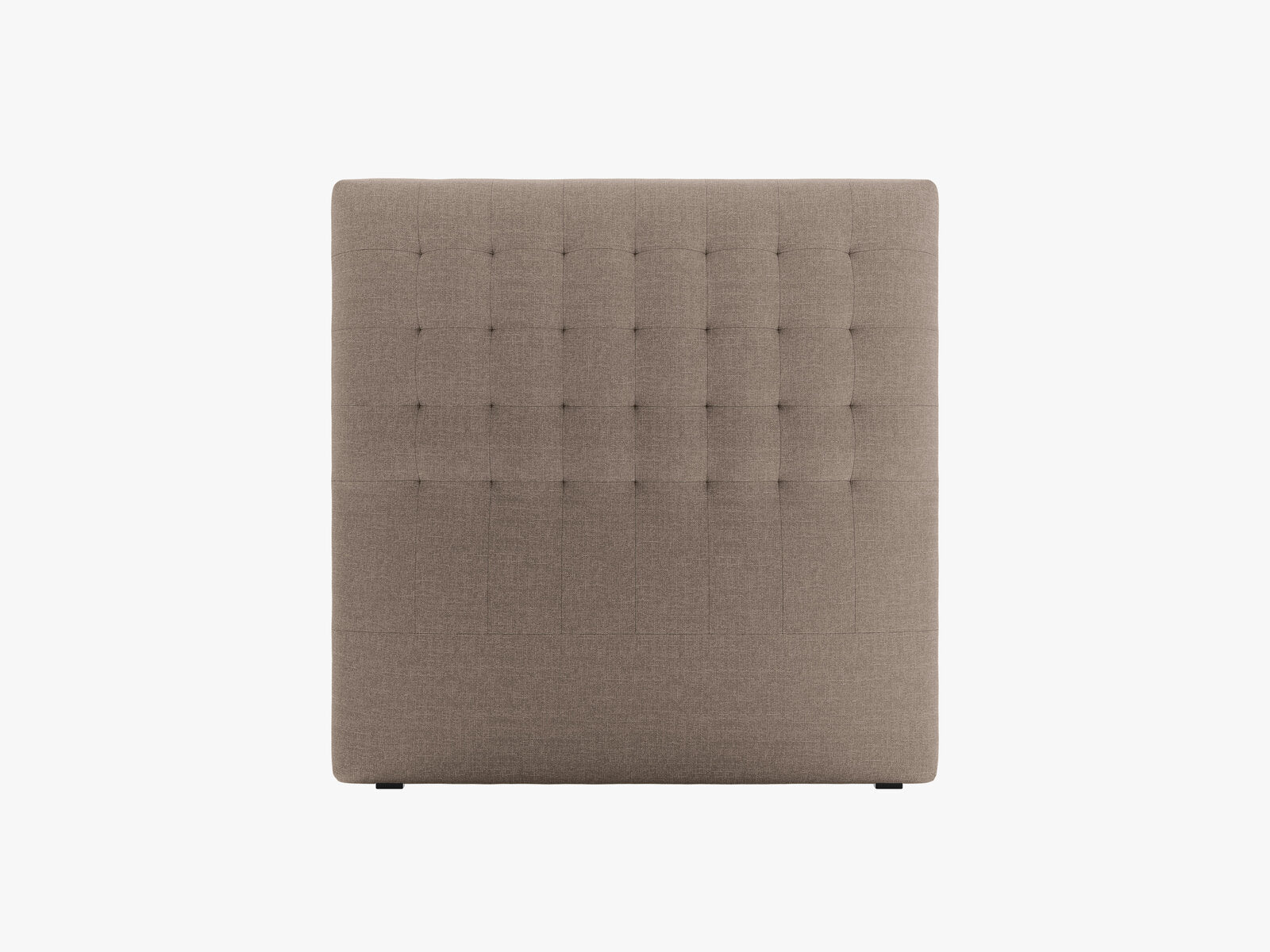 Micadoni Nova Samtiger Kopfteil 120 cm (H 120 cm) Strukturierter Stoff Liberty Cappuccino 120x120
