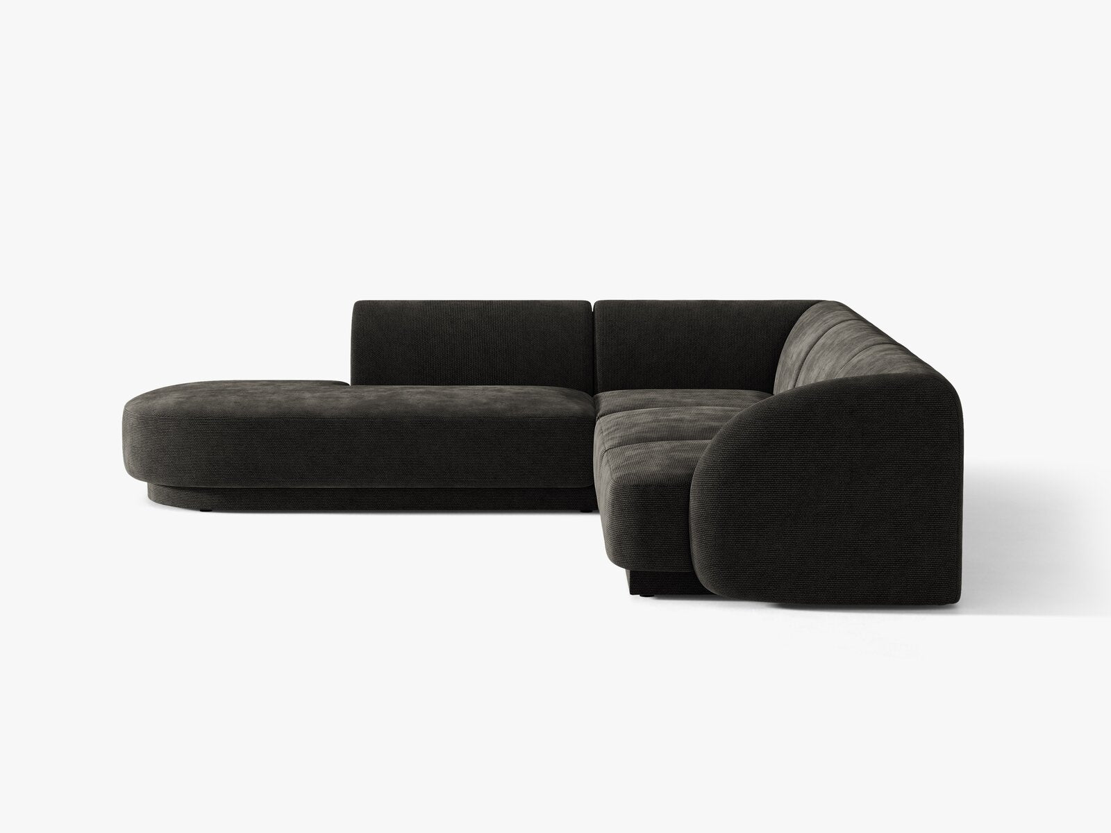 Micadoni Ecksofa Miley 6-Sitzer Links Chenille Eden Anthrazit