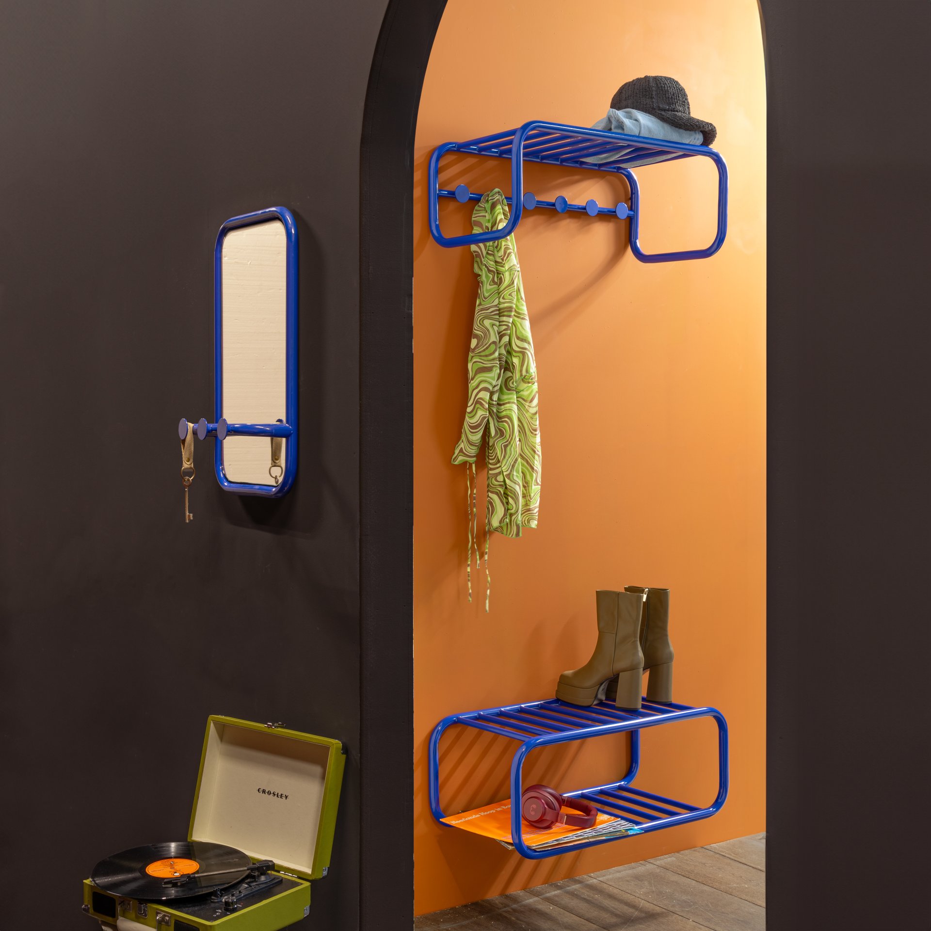 Spinder Design Schuhregal Retro SR Ultramarine