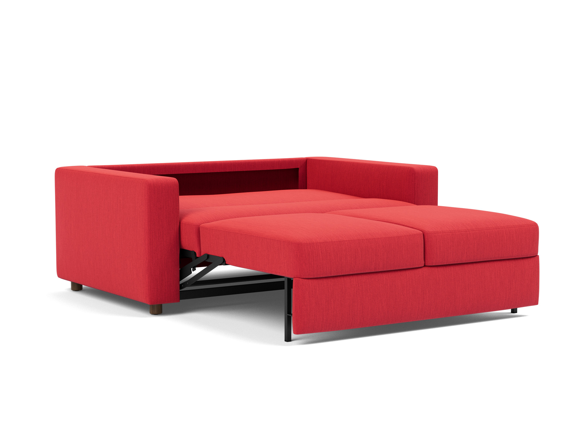 Schlafsofa Neah mit Standard-Armlehnen 140 Flachgewebe Elegance 511-Red