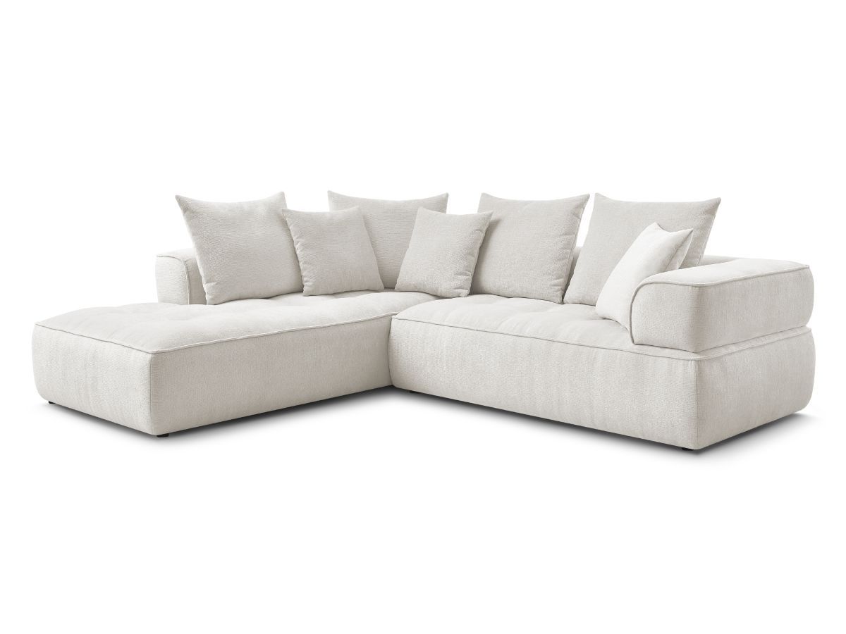 Bobochic Whesley Ecksofa Stoff Beige Ecke links