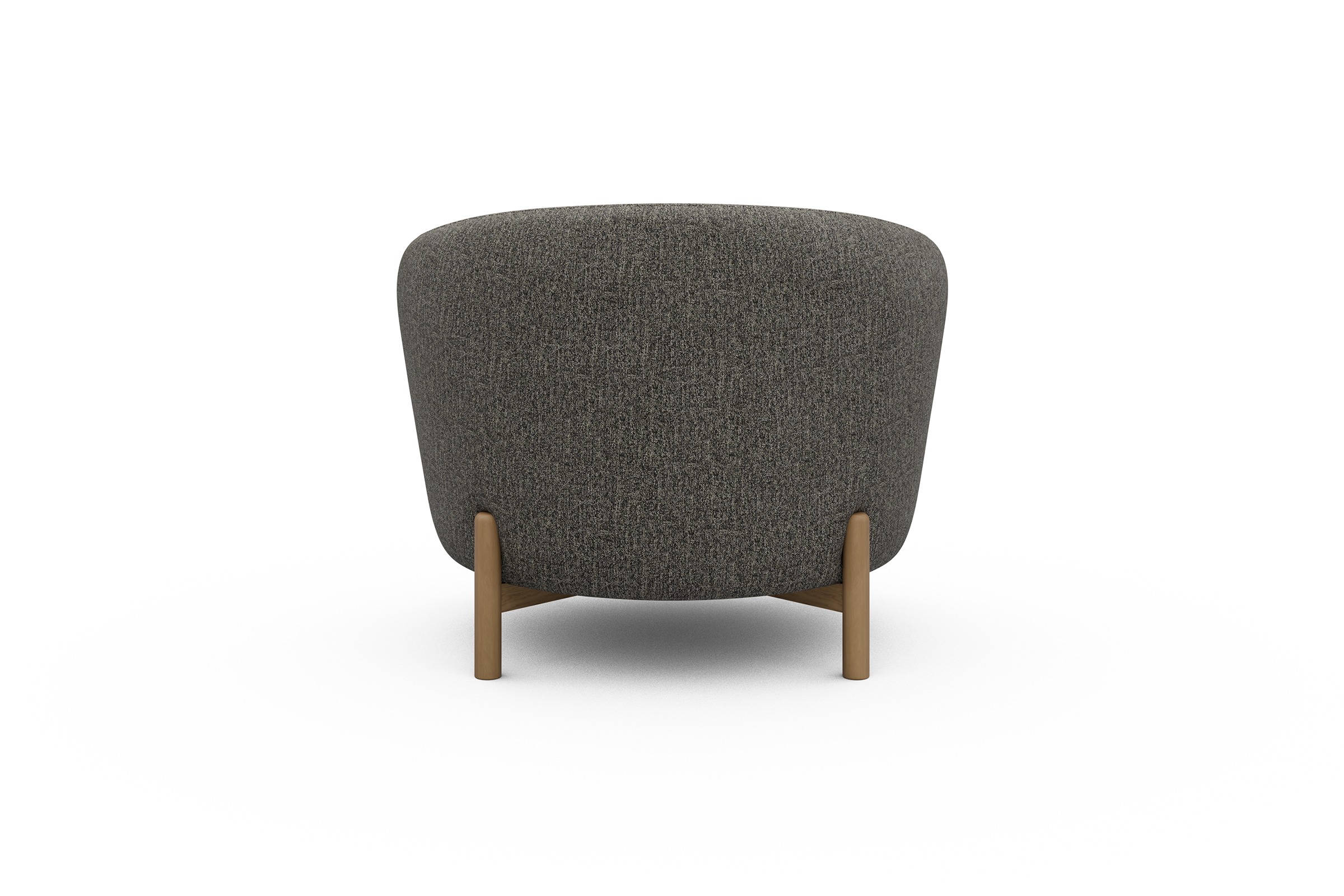 Sessel Ronda Holzbeine Eiche Natur Carreno-Sepie-Brown