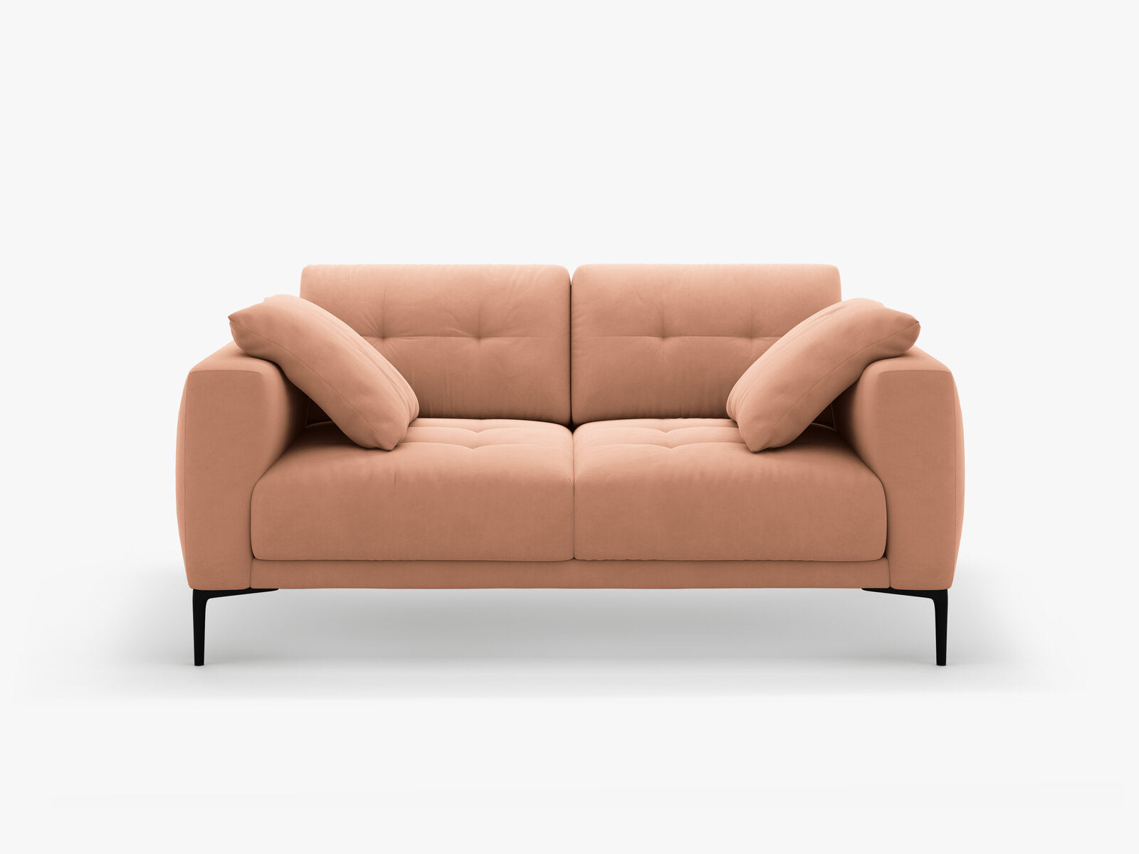 Micadoni Sofa Bemy 2-Sitzer Samt Rosa