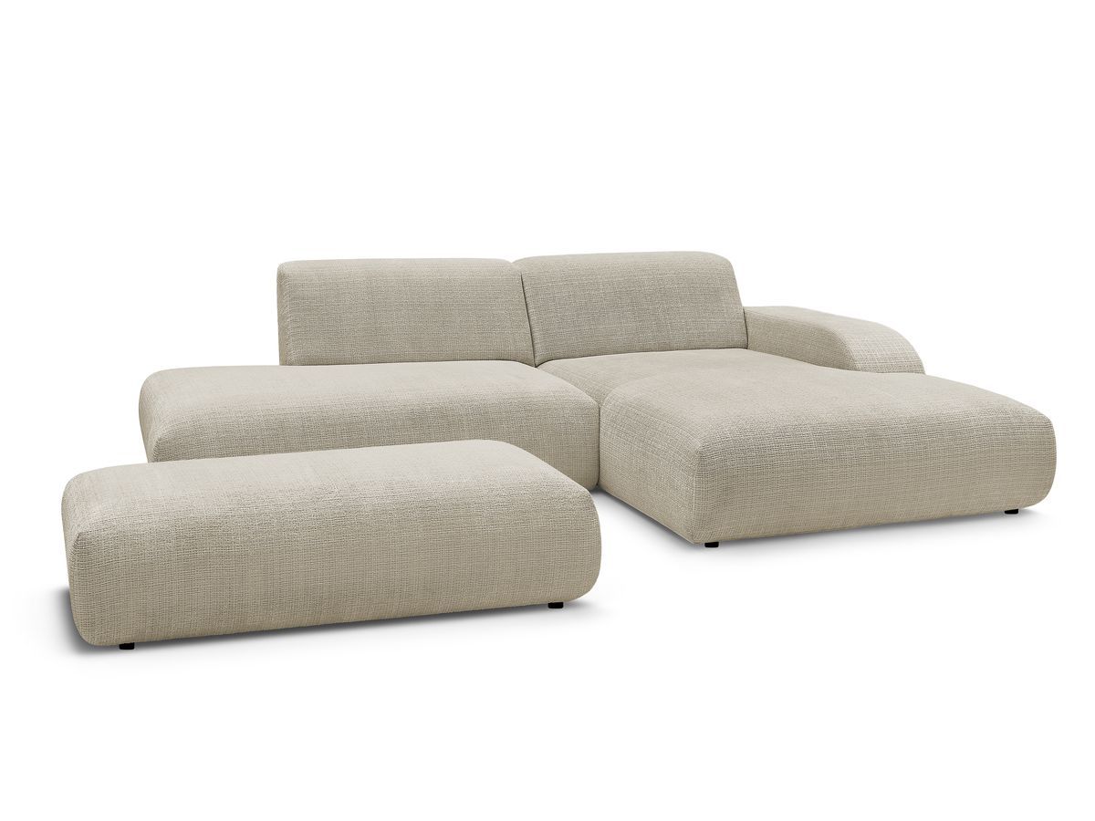 Bobochic Sirius Ecksofa mit Pouf 300 × 170 cm