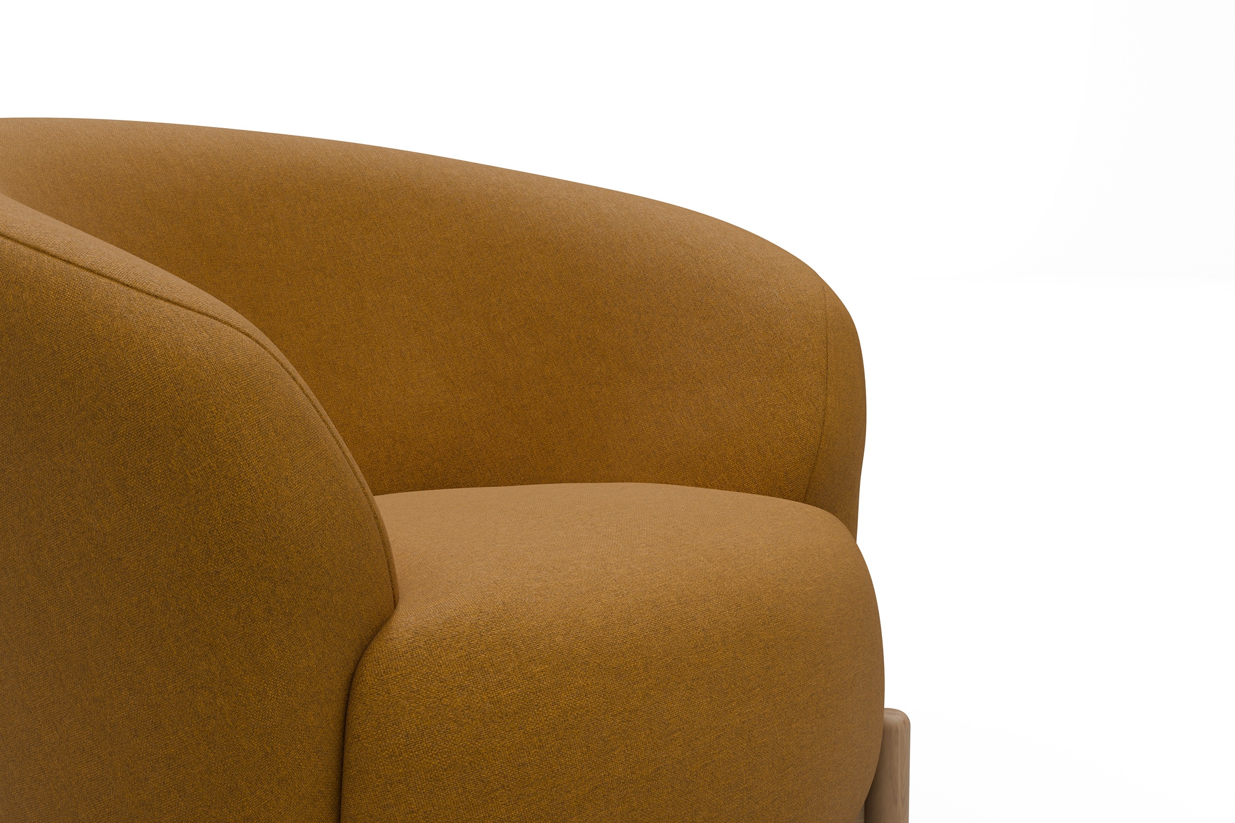 Sessel Ronda Holzbeine Eiche Natur Satya-Ocre