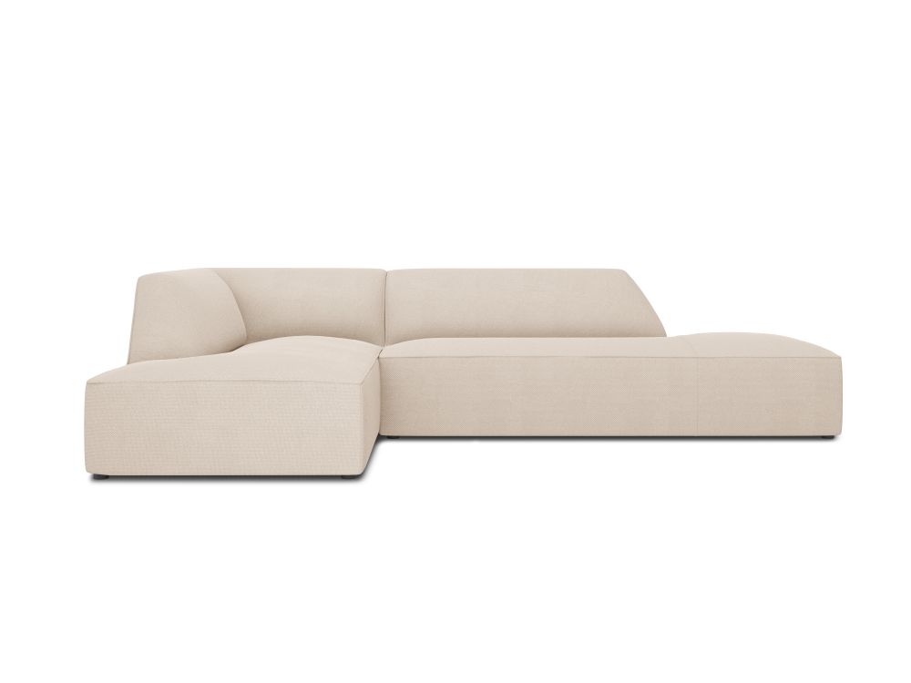 Cosmopolitan Design Ecksofa Siena 4-Sitzer offen Strukturierter Stoff Ottawa Beige Links