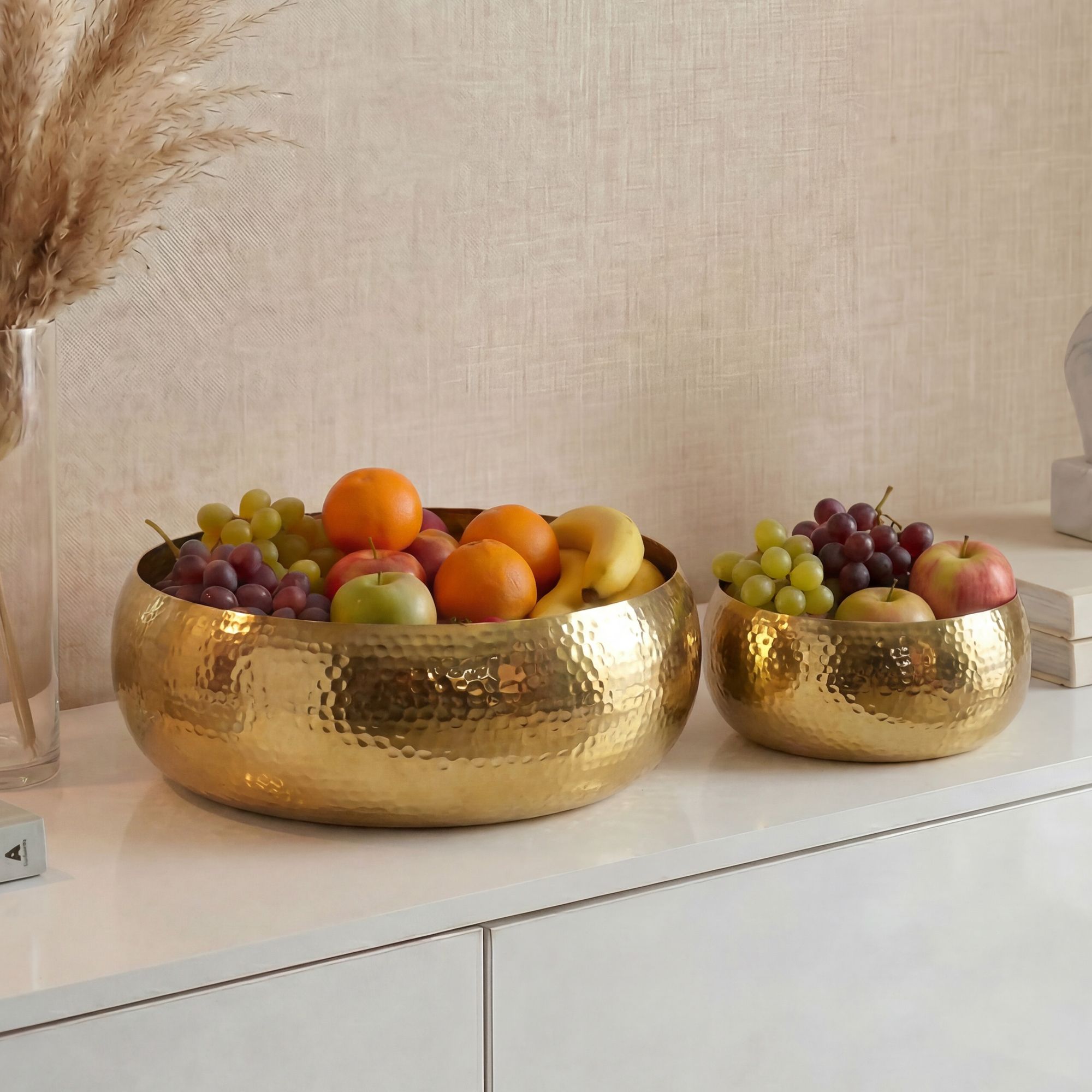 Dekoschale Svanvik Aluminium Gold Ø 40 cm