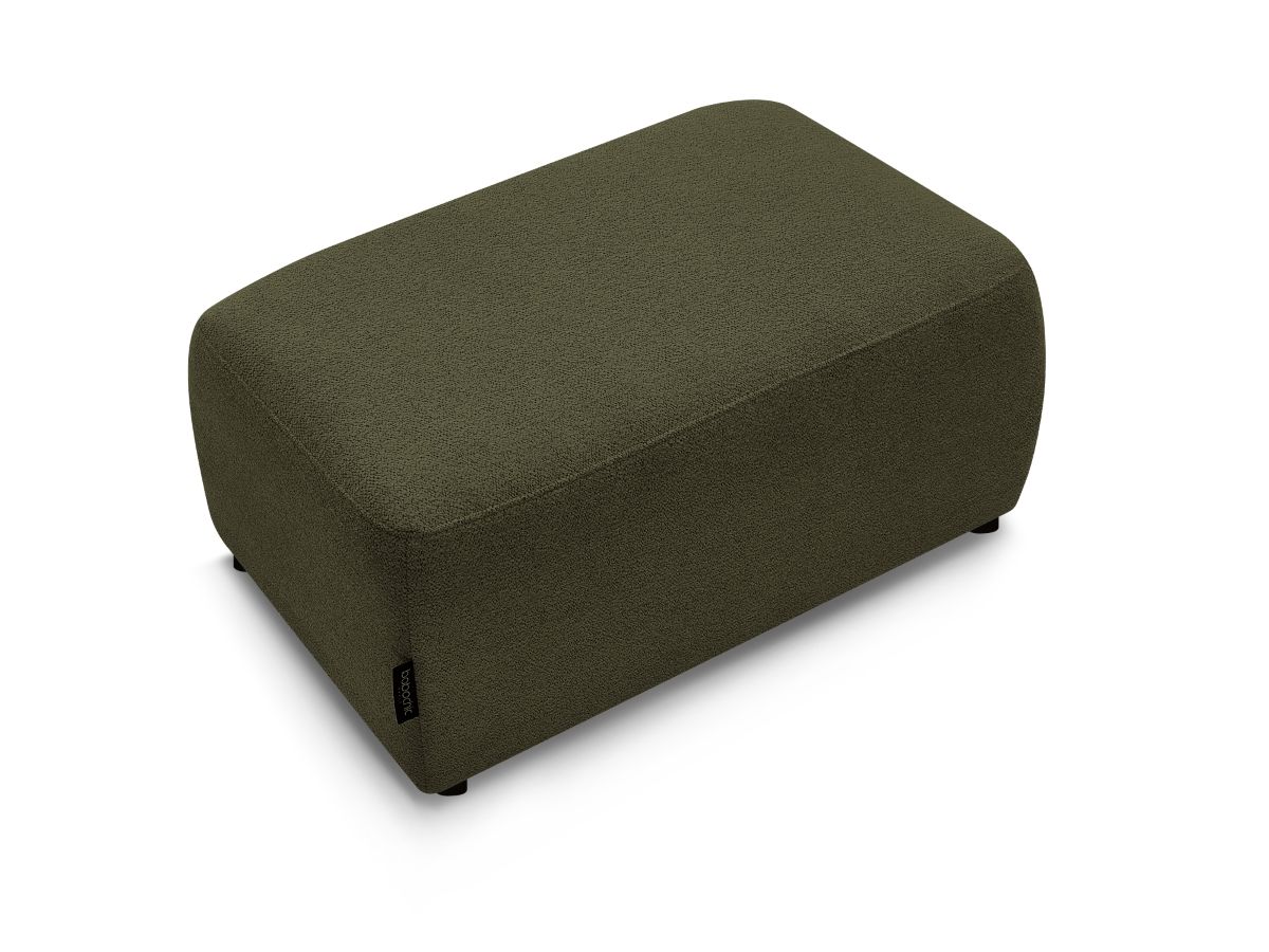 Bobochic Atilla Pouf Melange-Stoff Grün