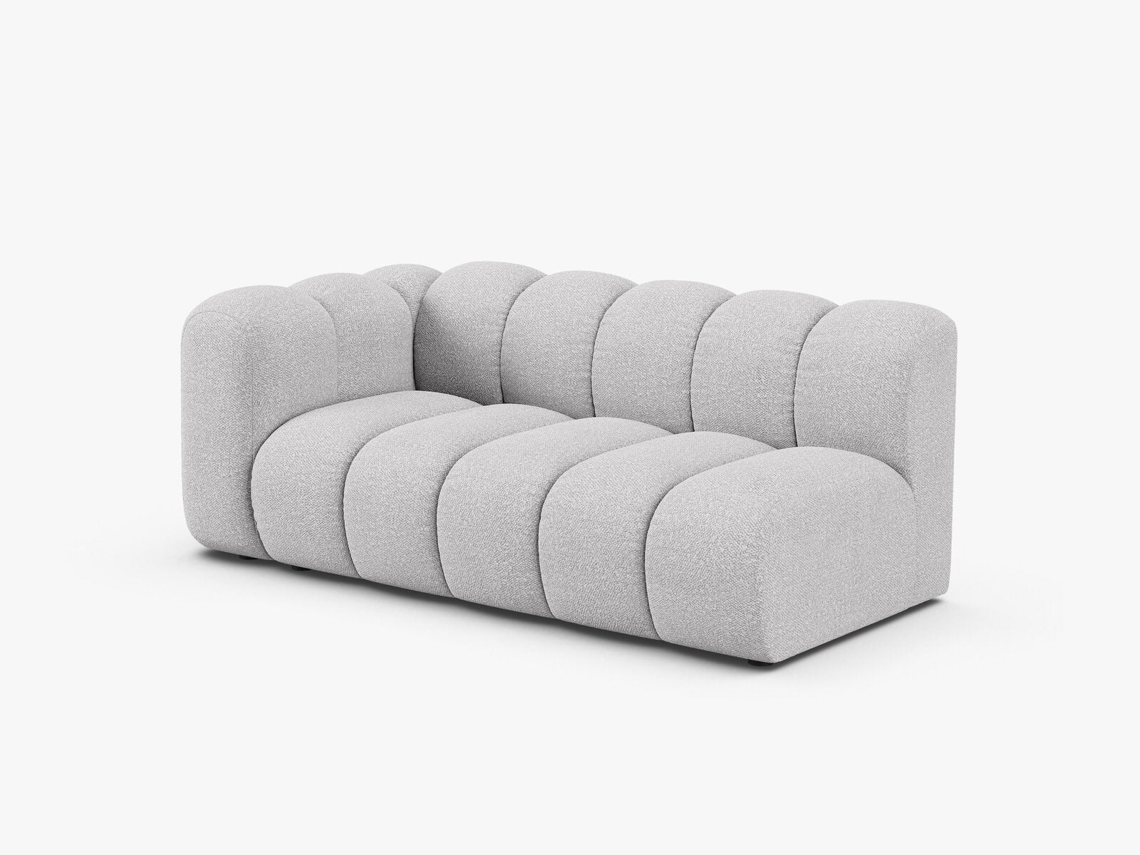Micadoni Modul Lupine 3-Sitzer Boucle Baloo Hellgrau Links