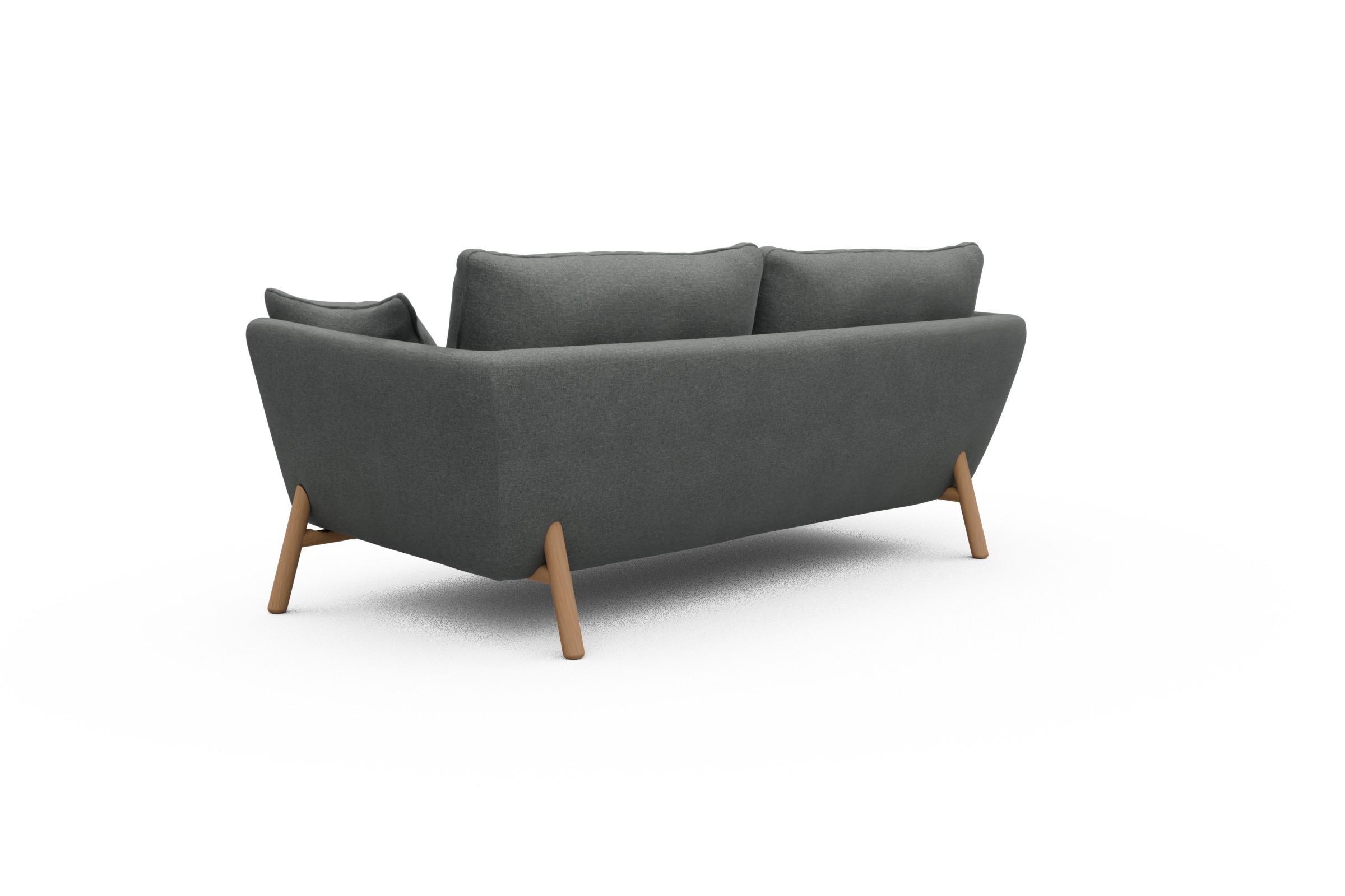 Sofa Emil 2-Sitzer Beinfarbe Eiche Natur Satya-Steel
