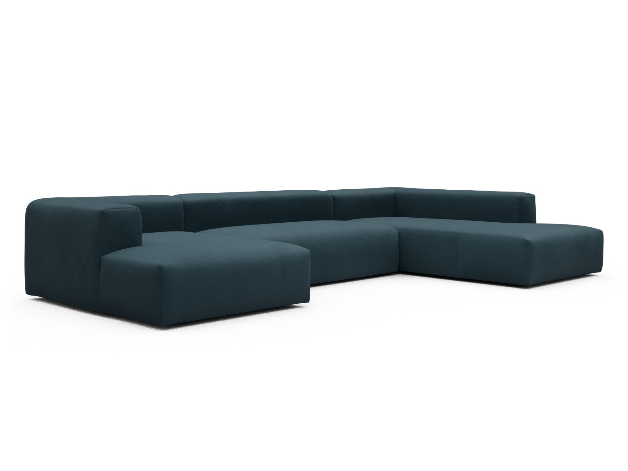 Skandi Home Wohnlandschaft Fred Relax-Ecke rechts mit 2-Sitzer und Chaiselongue links Satya-Indigo moebelfaktor
