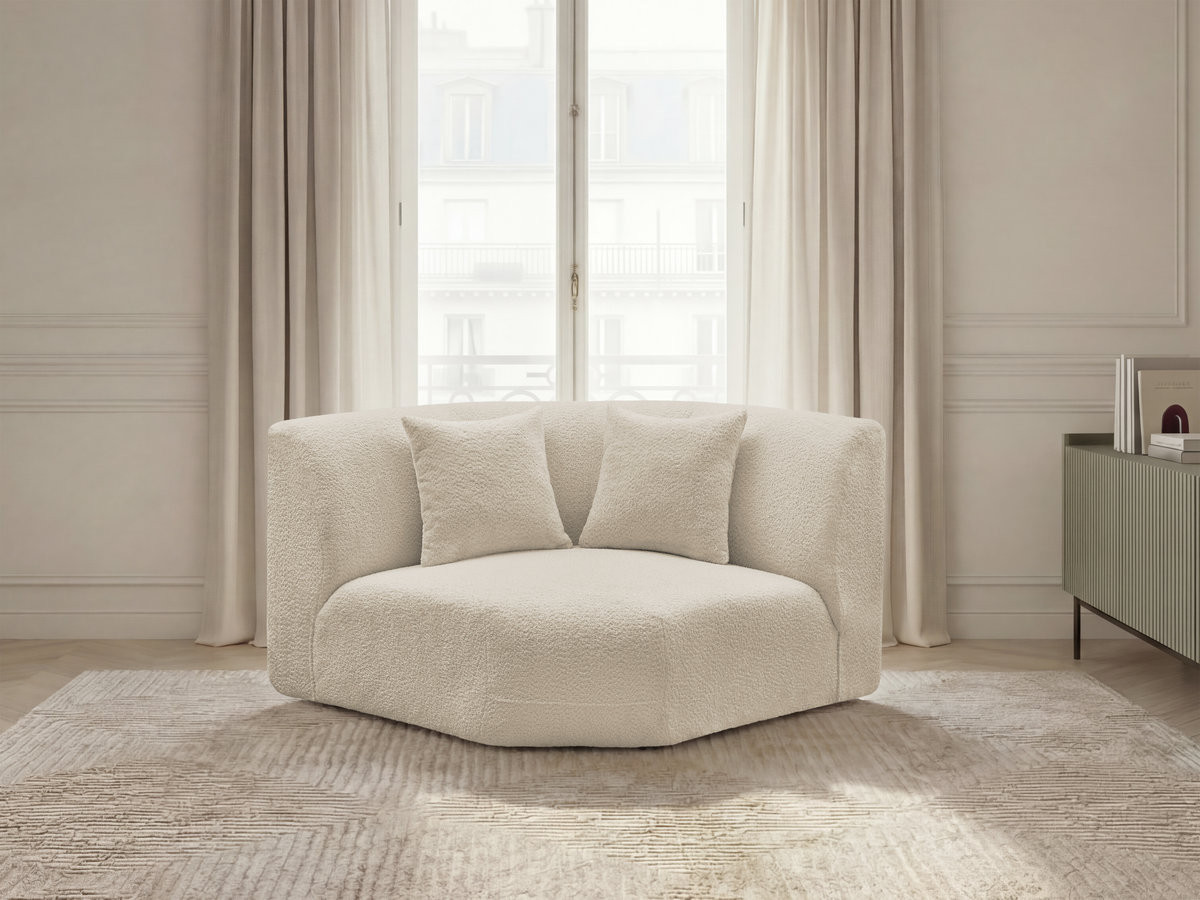 Bobochic Anda Sofa 2-Sitzer Chenille Beige