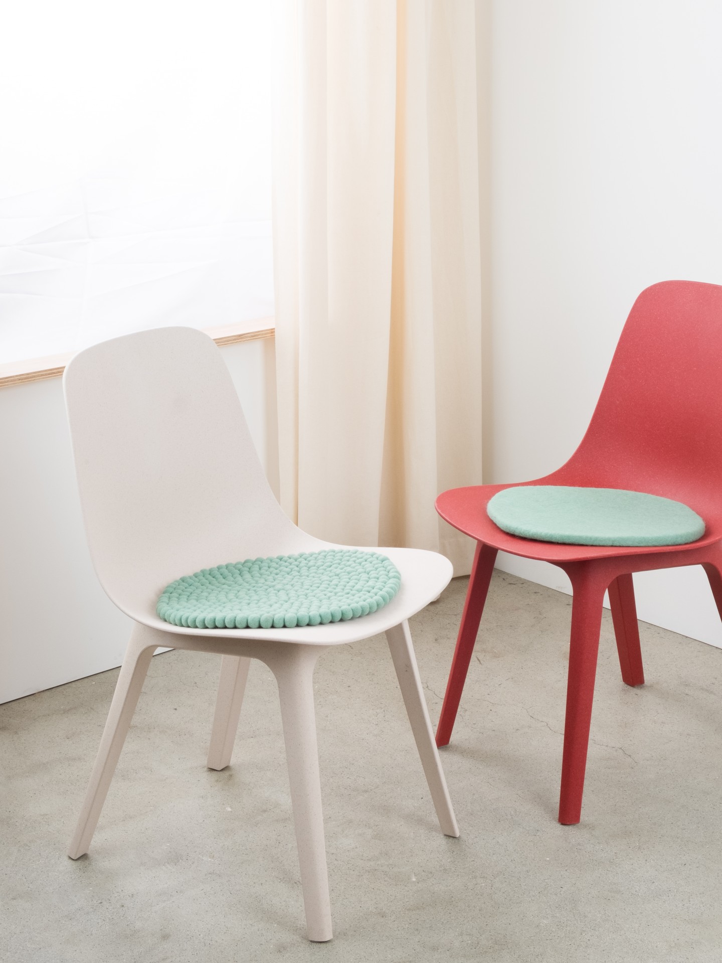 myfelt Fine - Flache Sitzauflage rund
