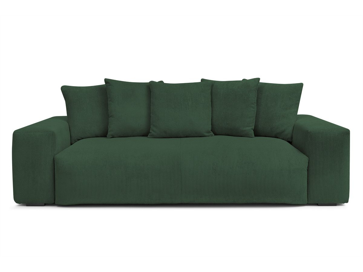 Bobochic Voltaire Sofa 3-Sitzer 280 × 124 cm Cordsamt Grün