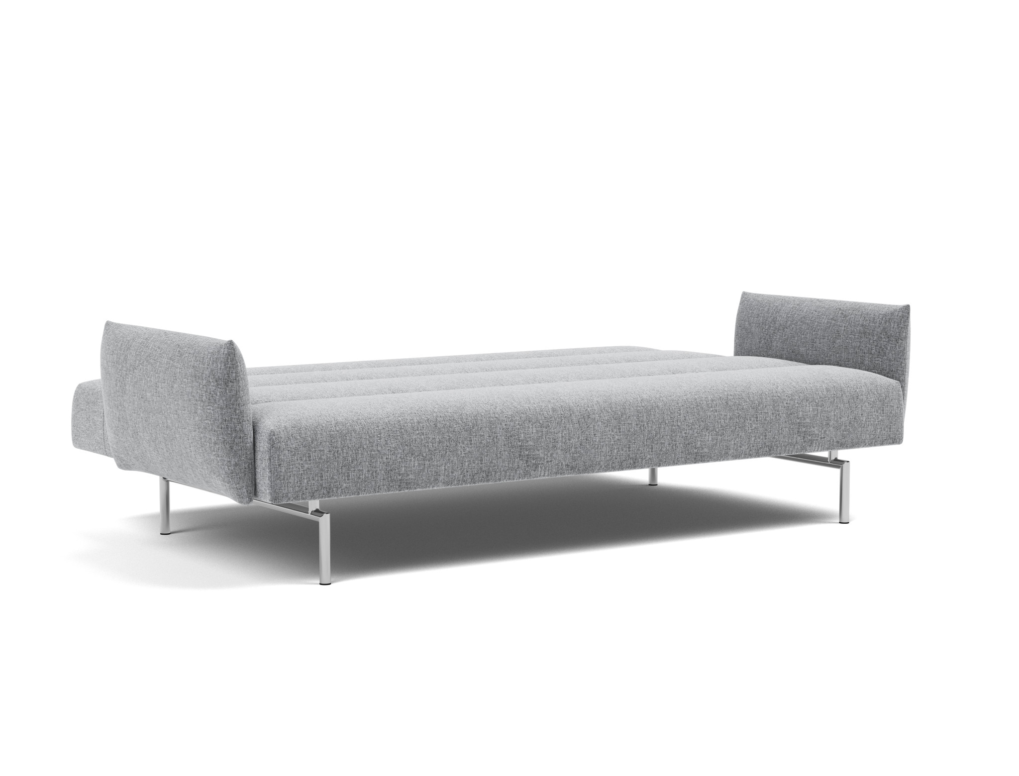 Schlafsofa Jillis mit Armlehnen Strukturierter Stoff Twist 565-Granite