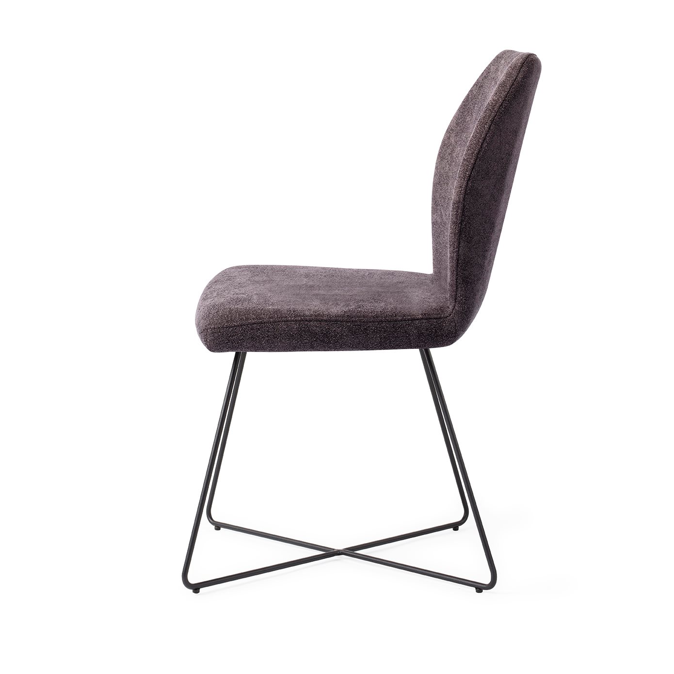 Jesper Home Esszimmerstuhl Ikata Almost-Black Cross Schwarz