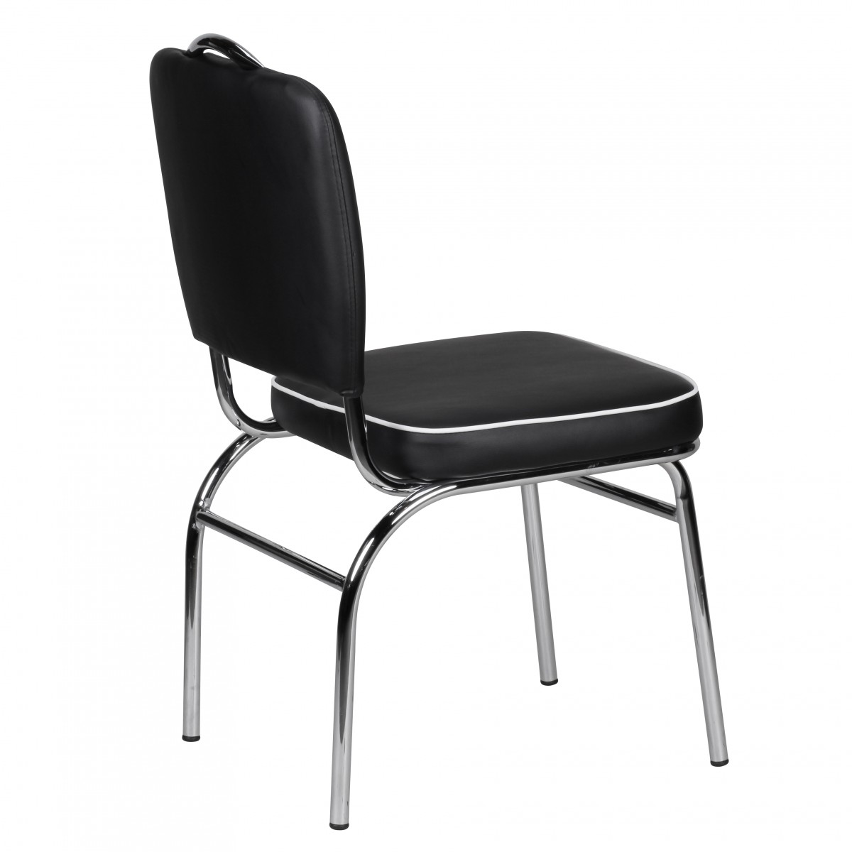 Esszimmerstuhl Eldey Kunstleder Schwarz