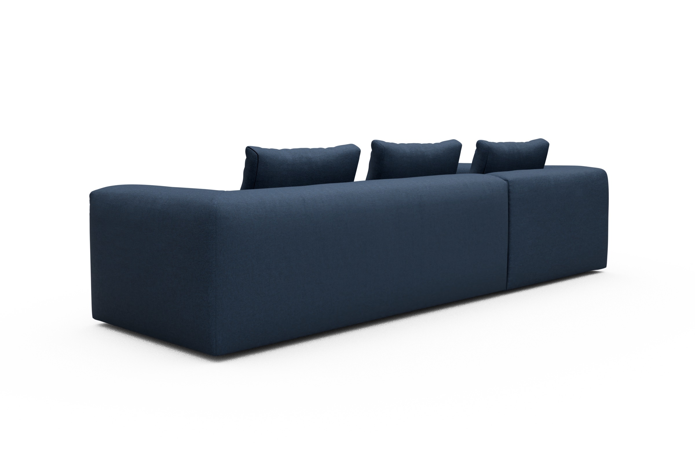 Ecksofa Fred Relax-Ecke links mit 2,5-Sitzer Weda-Blue