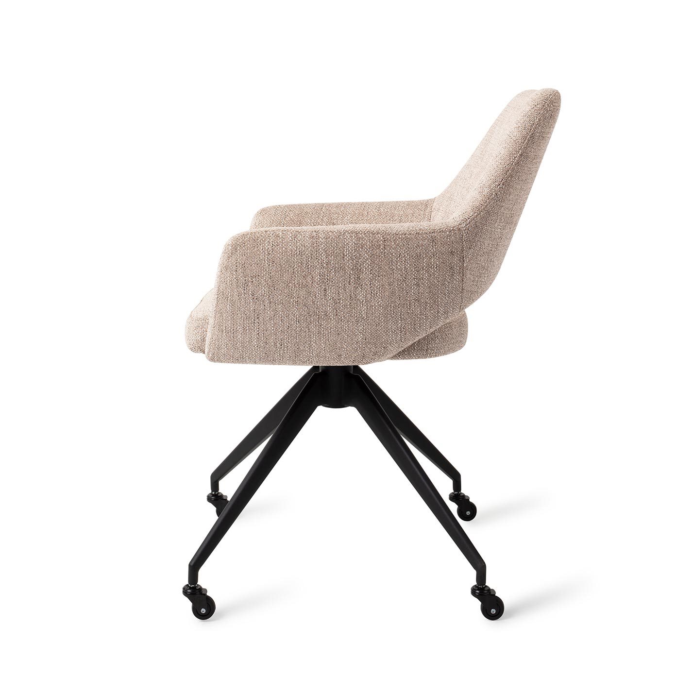 Jesper Home Esszimmerstuhl Yanai Biscuit Beach Glide Schwarz