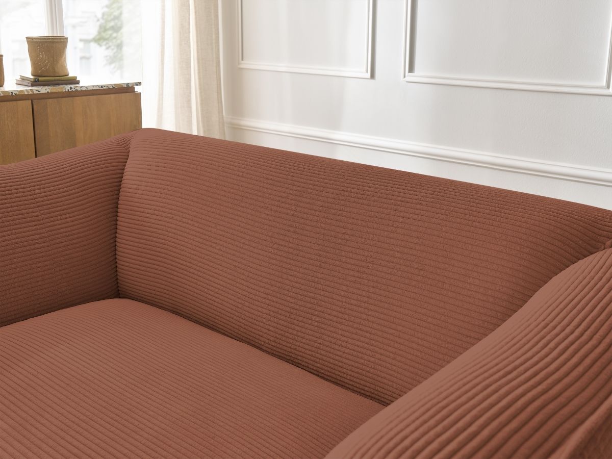 Bobochic Giorgia Sofa 2-Sitzer Cordsamt Orange
