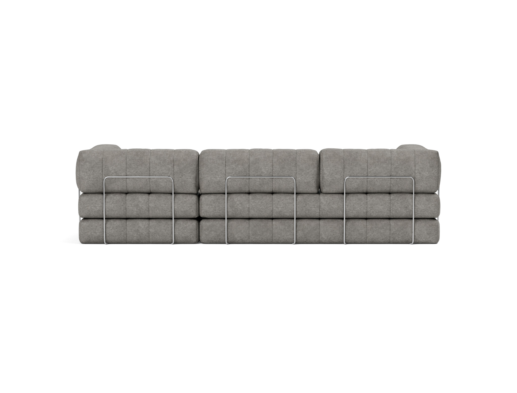 Schlafsofa CozyPad Grand mit Armlehnen Flachgewebe Avella 282-Warm-Grey