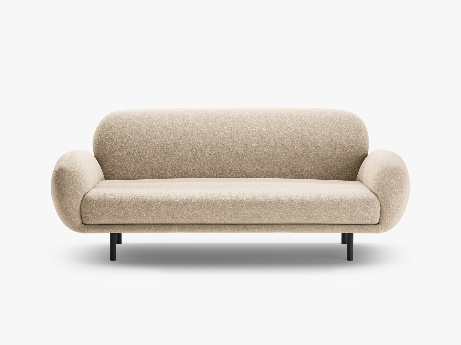 Micadoni Sofa Poppy 2-Sitzer große Version Boucle Baloo Beige