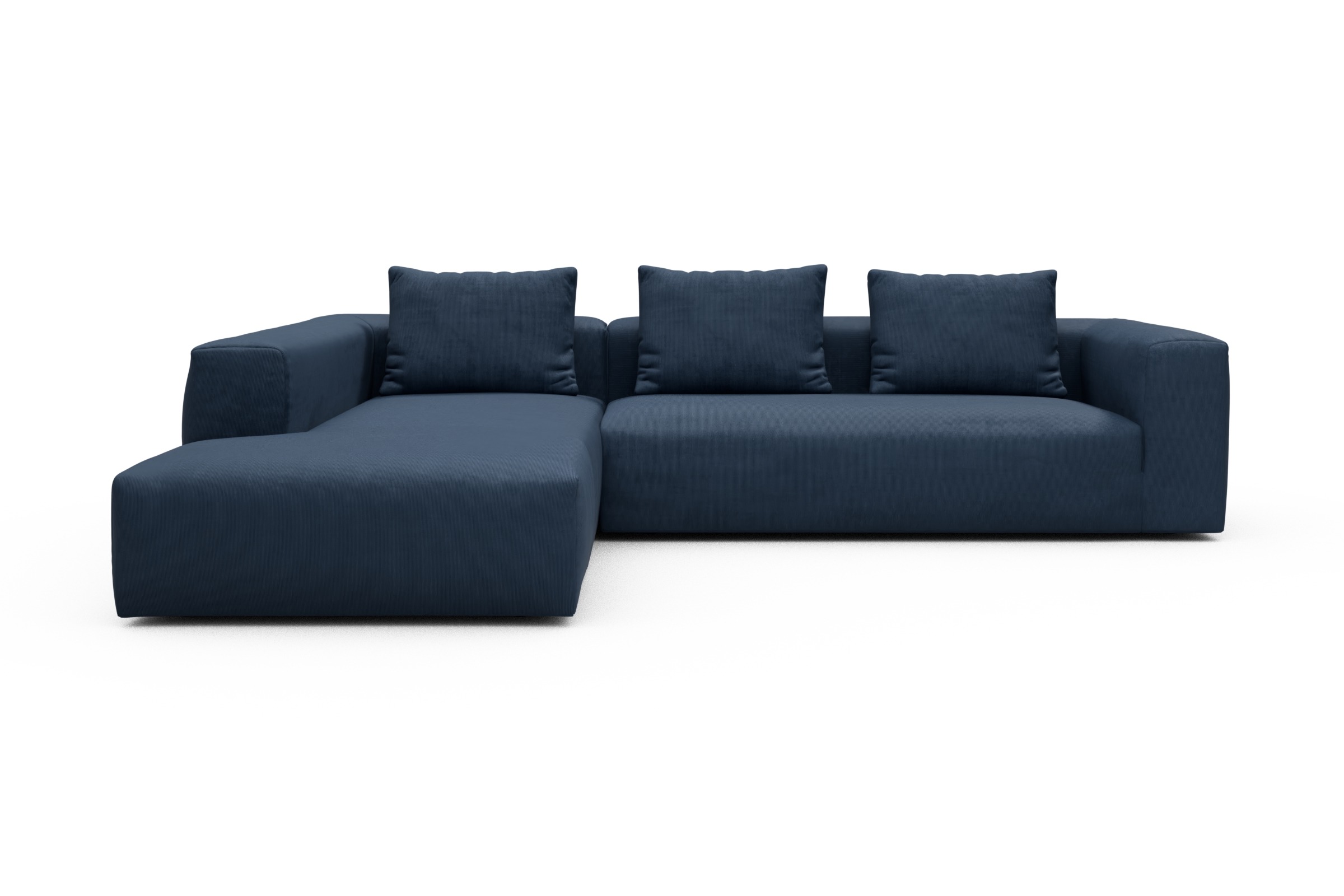 Skandi Home Ecksofa Fred Relax-Ecke links mit 2,5-Sitzer Cordufine-Royal-Blue moebelfaktor