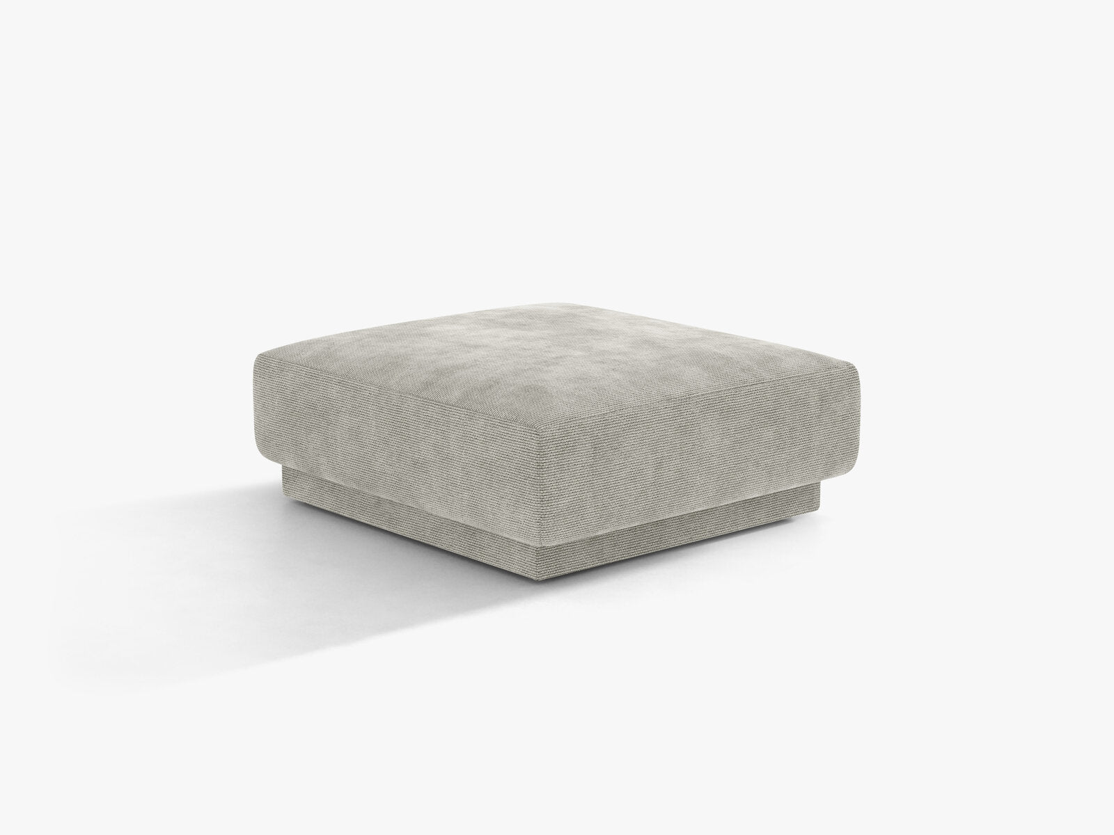 Micadoni Hocker Miley 1-Sitzer Chenille Haga Hellgrau