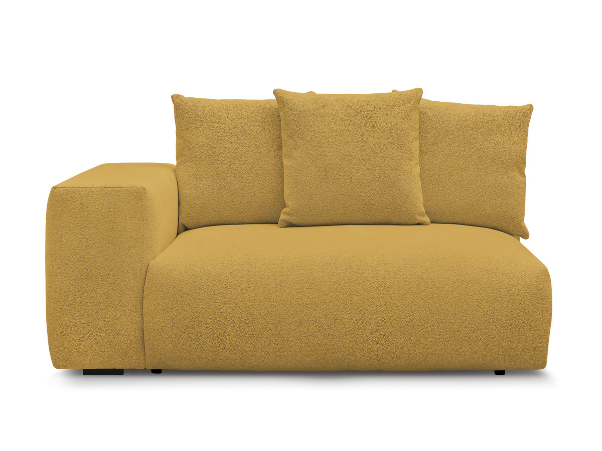 Bobochic Voltaire Sofamodul 2-Sitzer 178 × 100 cm Melange-Stoff Gelb Ecke links