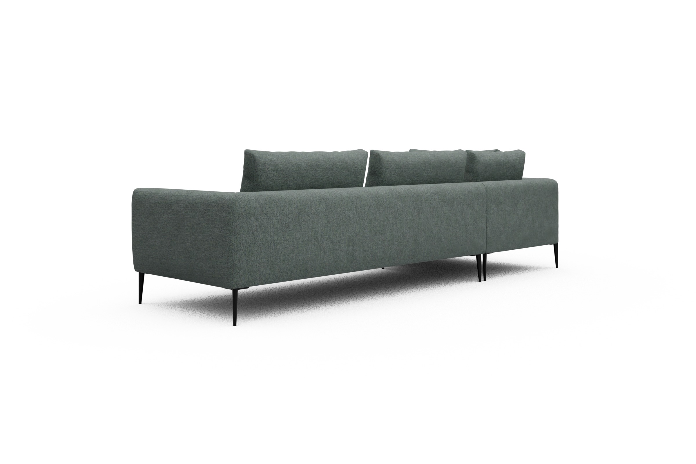 Ecksofa Paul Relax-Ecke rechts mit 3-Sitzer Carreno-Ice-Blue