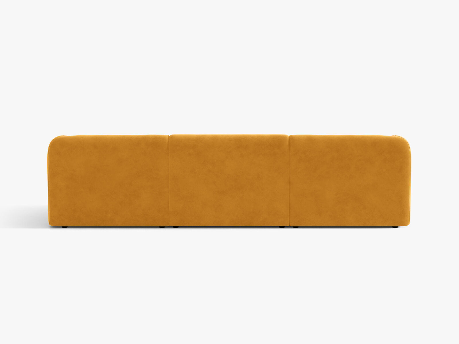 Micadoni Sofa Miley 3-Sitzer Samt Venus Gelb