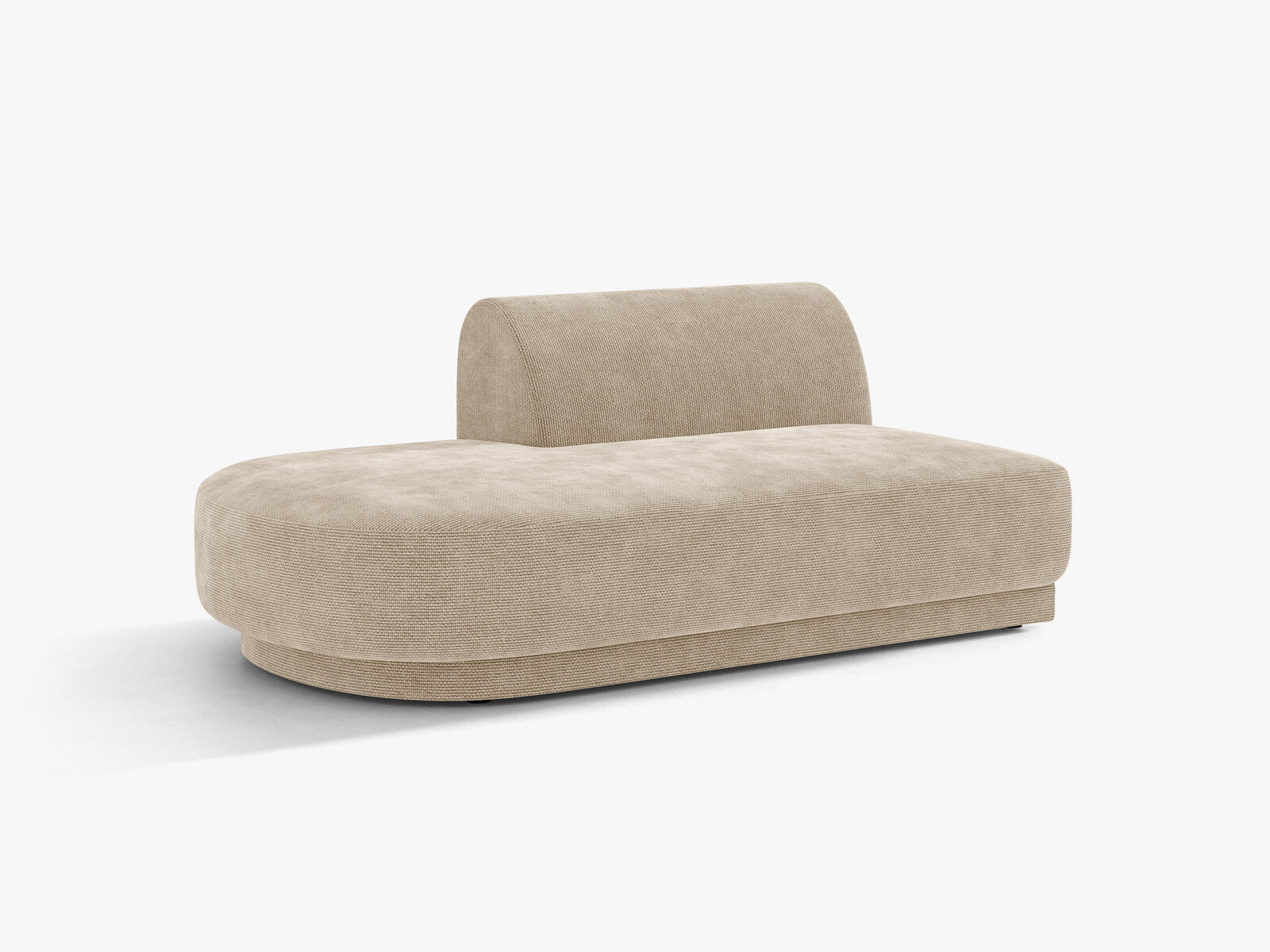 Micadoni 2-Sitzer Sitzmodul offen Miley Links Chenille Eden Beige