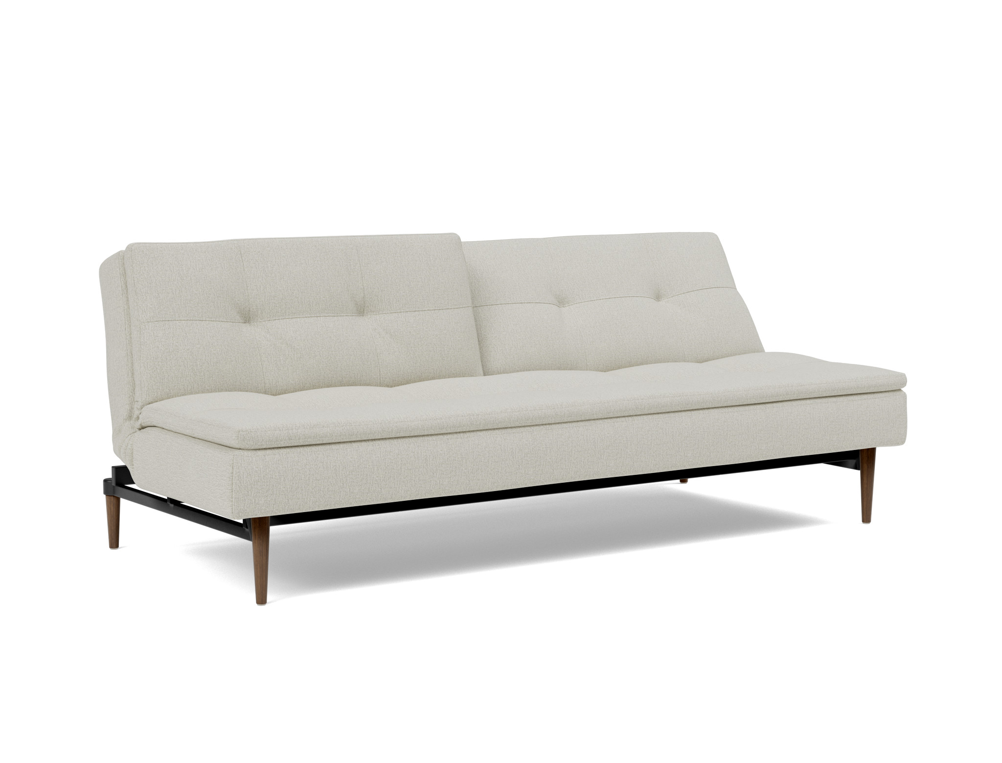 Schlafsofa Dublexo Flachgewebe Mixed Dance 527-Natural Beine Styletto Eiche dunkel