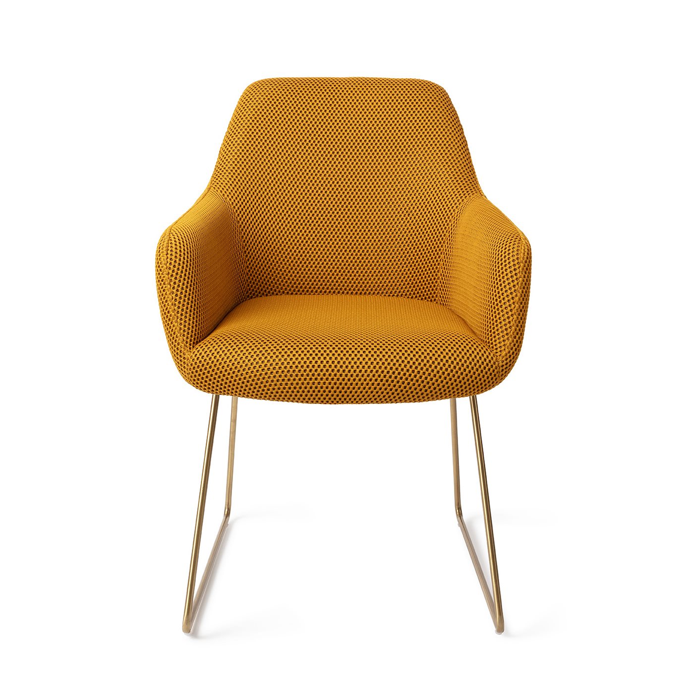 Jesper Home Esszimmerstuhl Hiroo Groovy-Garam Slide Gold moebelfaktor