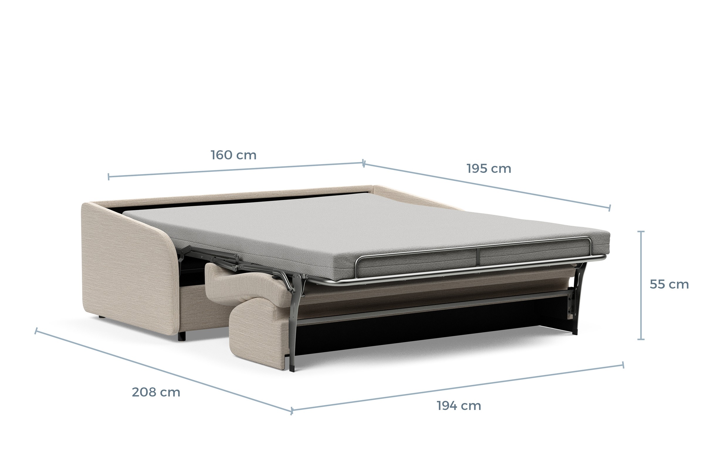 Schlafsofa Eivor mit Memory-Matratze