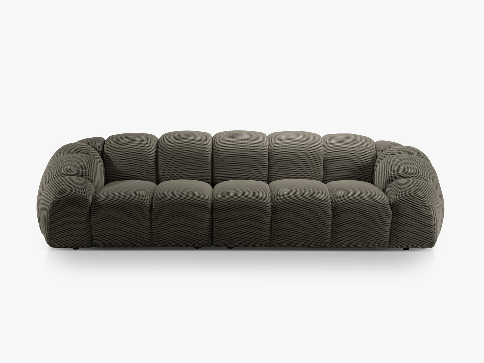Micadoni Sofa Diana 4-Sitzer 3D-Stoff Stahl
