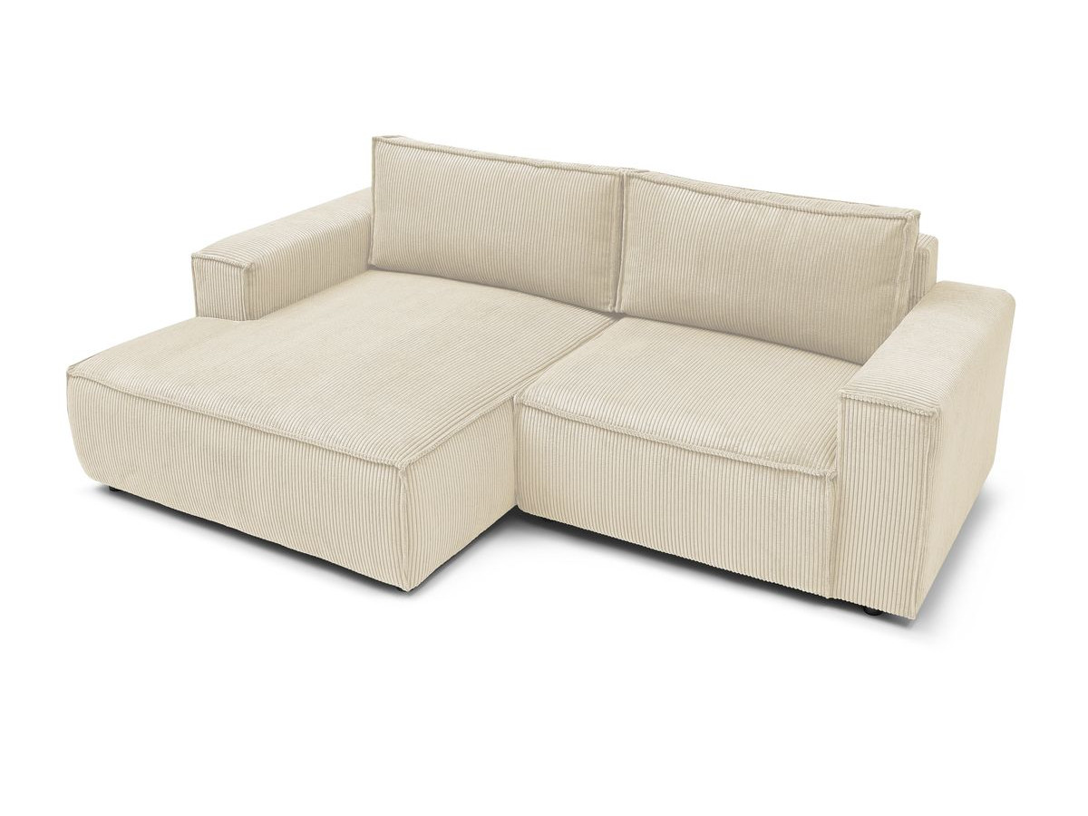 Bobochic Nihad Ecksofa Cordsamt Beige Ecke links