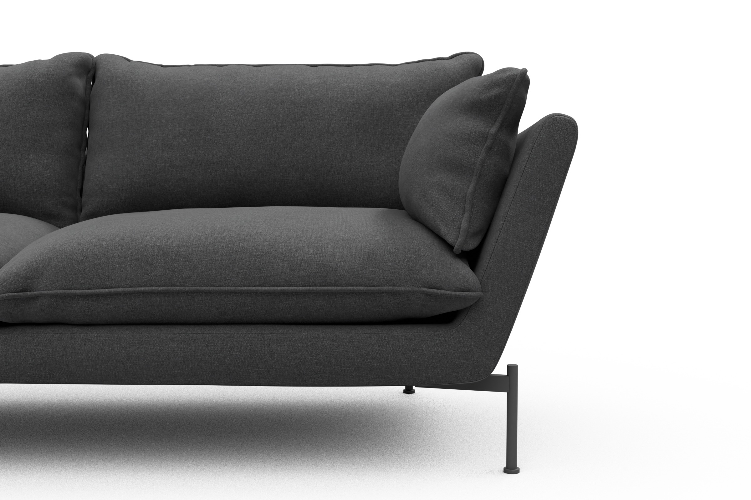 Sofa Anton PREMIUM 2-Sitzer Satya-Zinc